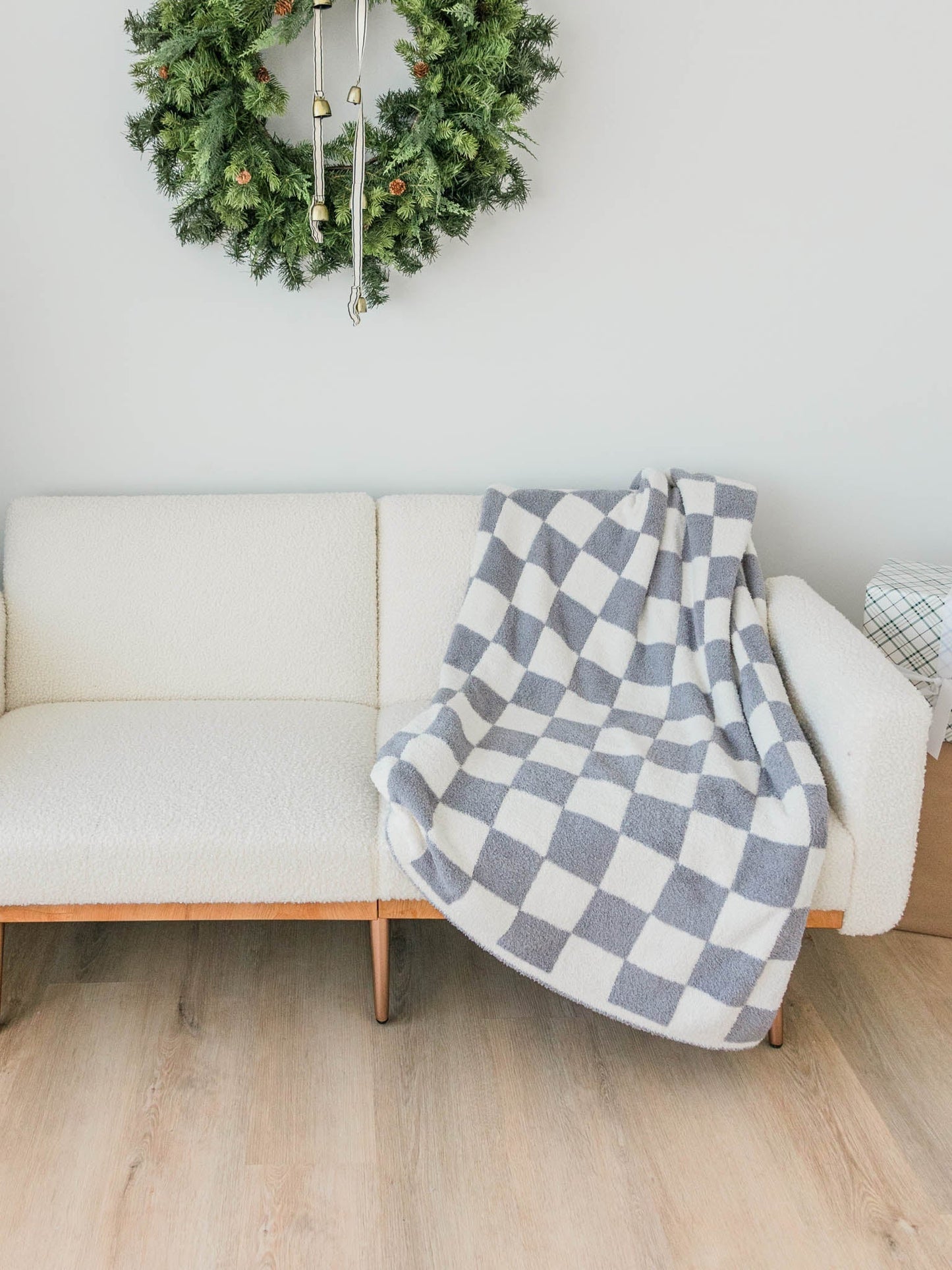 Jumbo Check Plush Blanket