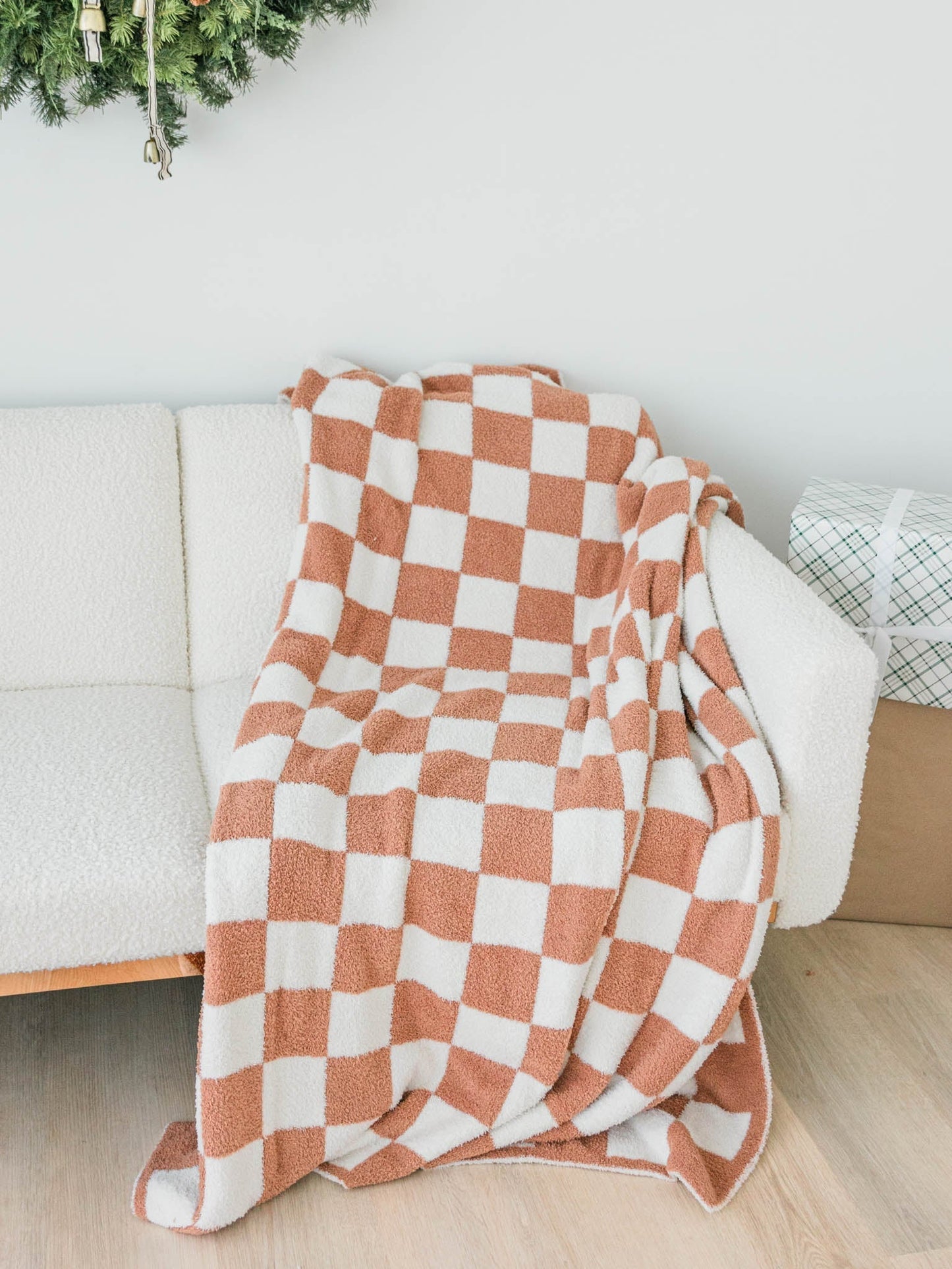 Jumbo Check Plush Blanket