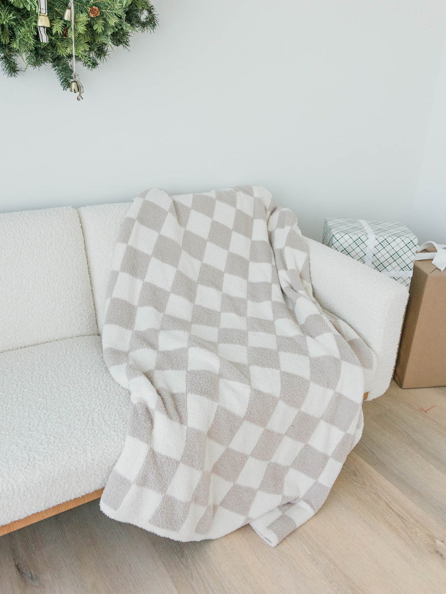 Jumbo Check Plush Blanket