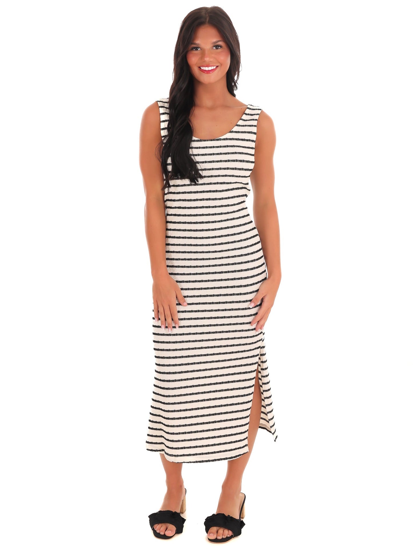 Part of Me Stripe Midi Dress