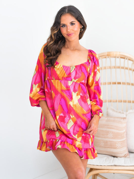Songbird Print Dress