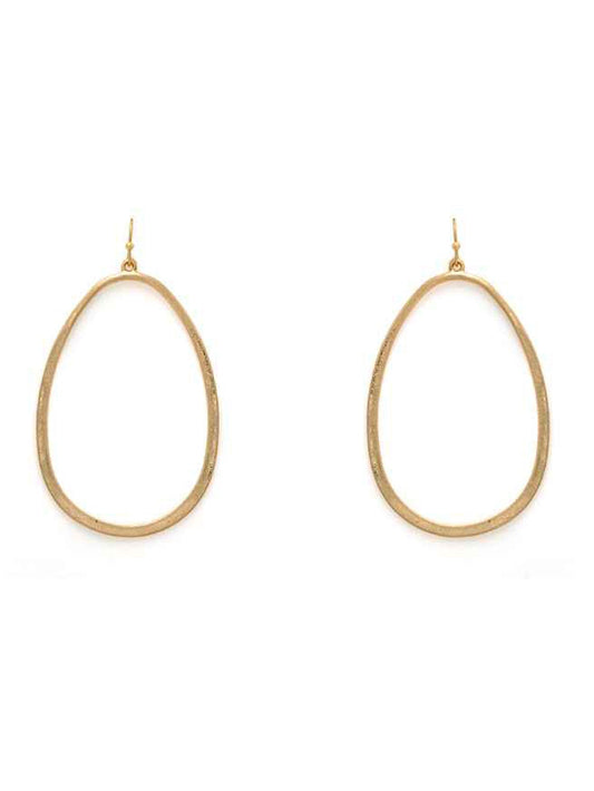 Organic Shaped Metal Earrings