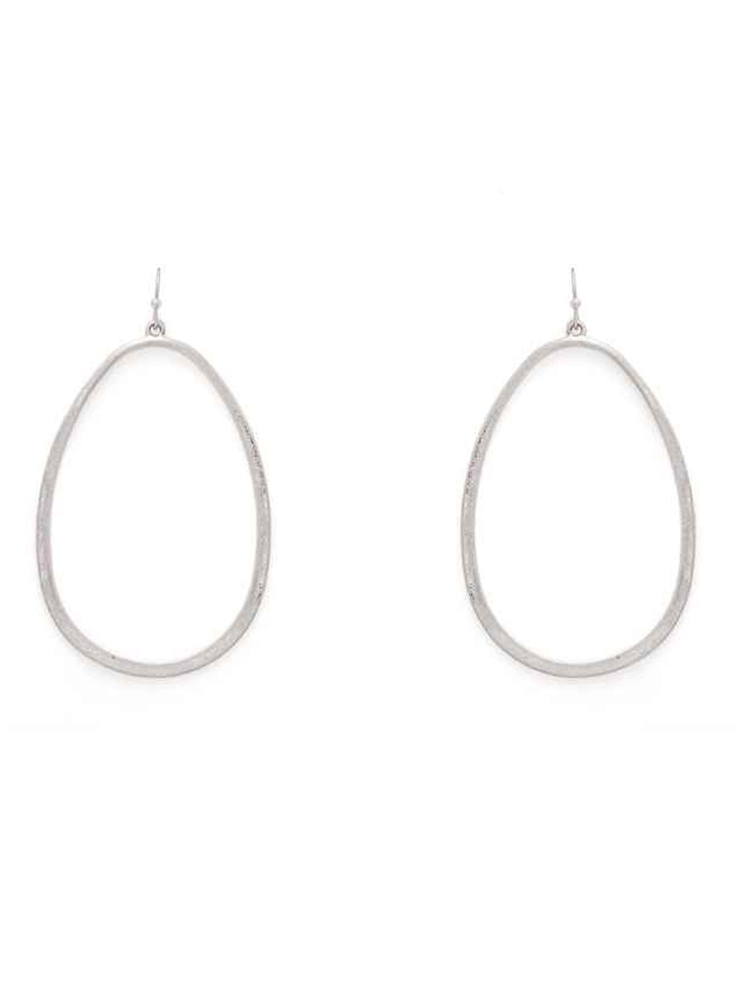 Organic Shaped Metal Earrings