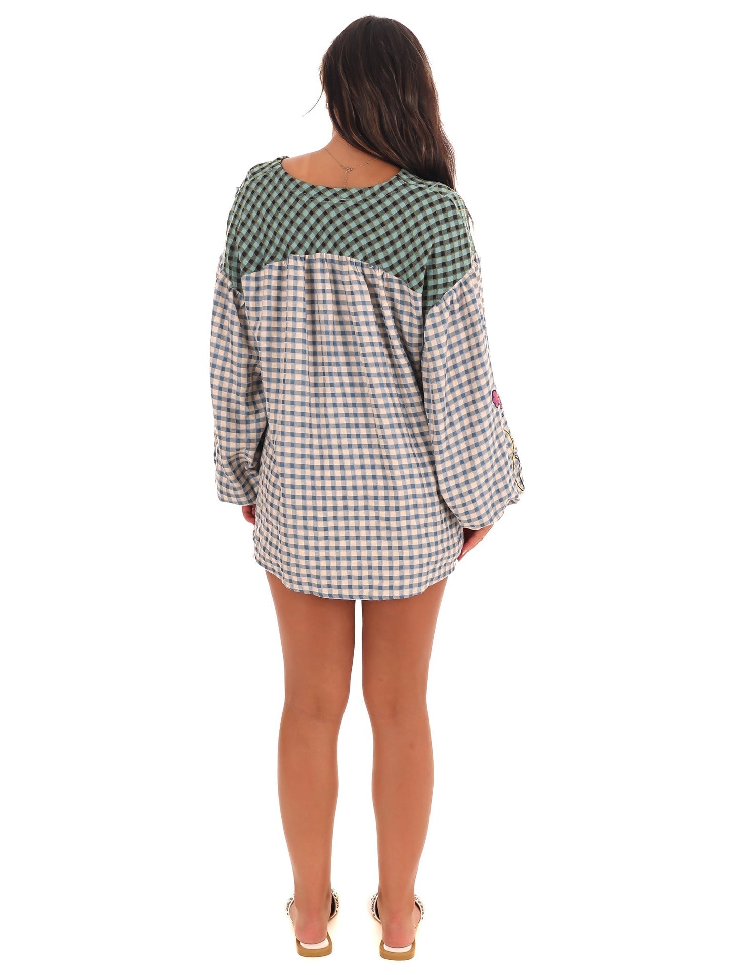 Autumn Glow Plaid Top