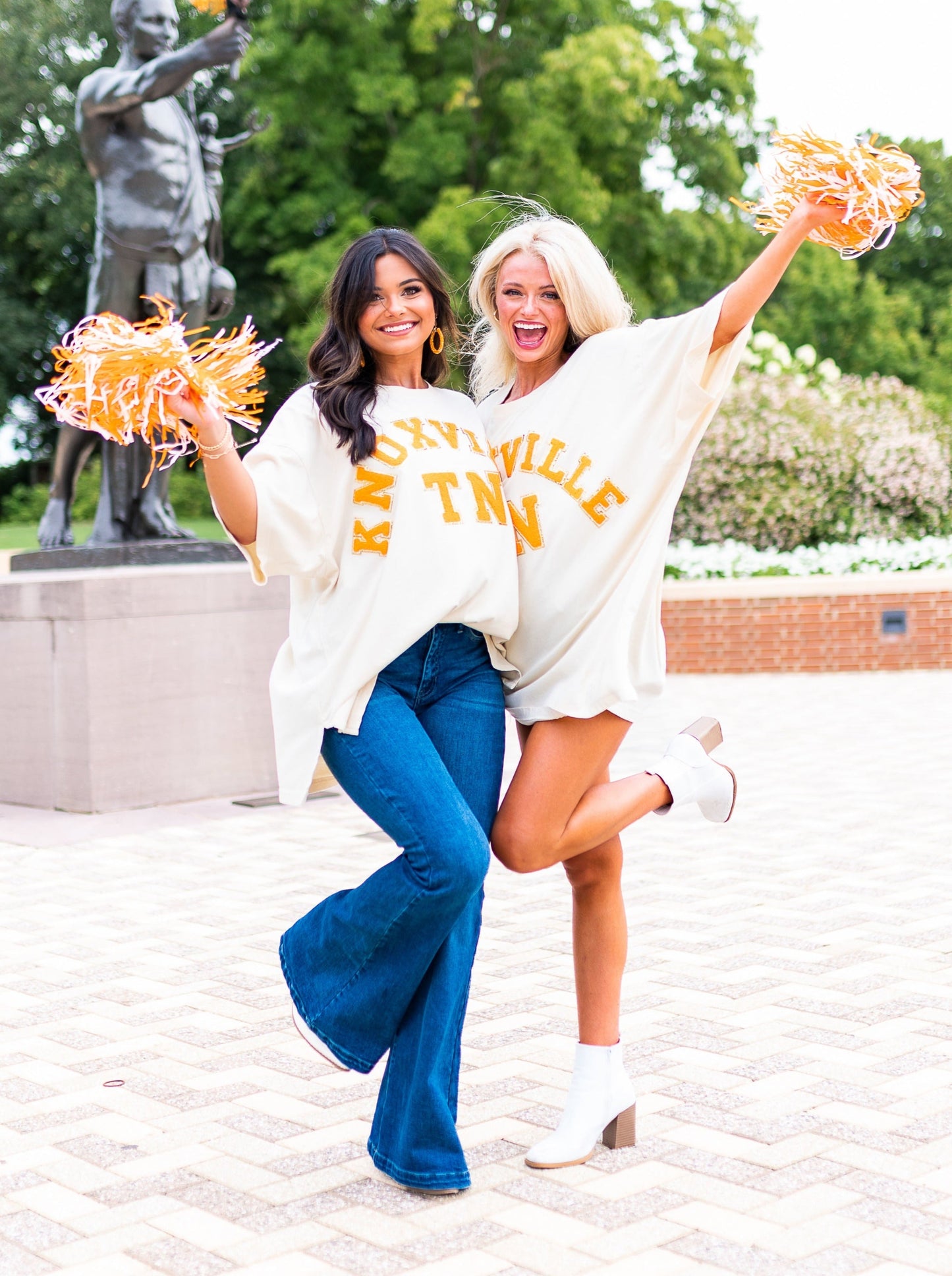 Oversized Ivory Chenille Knoxville TN Tee