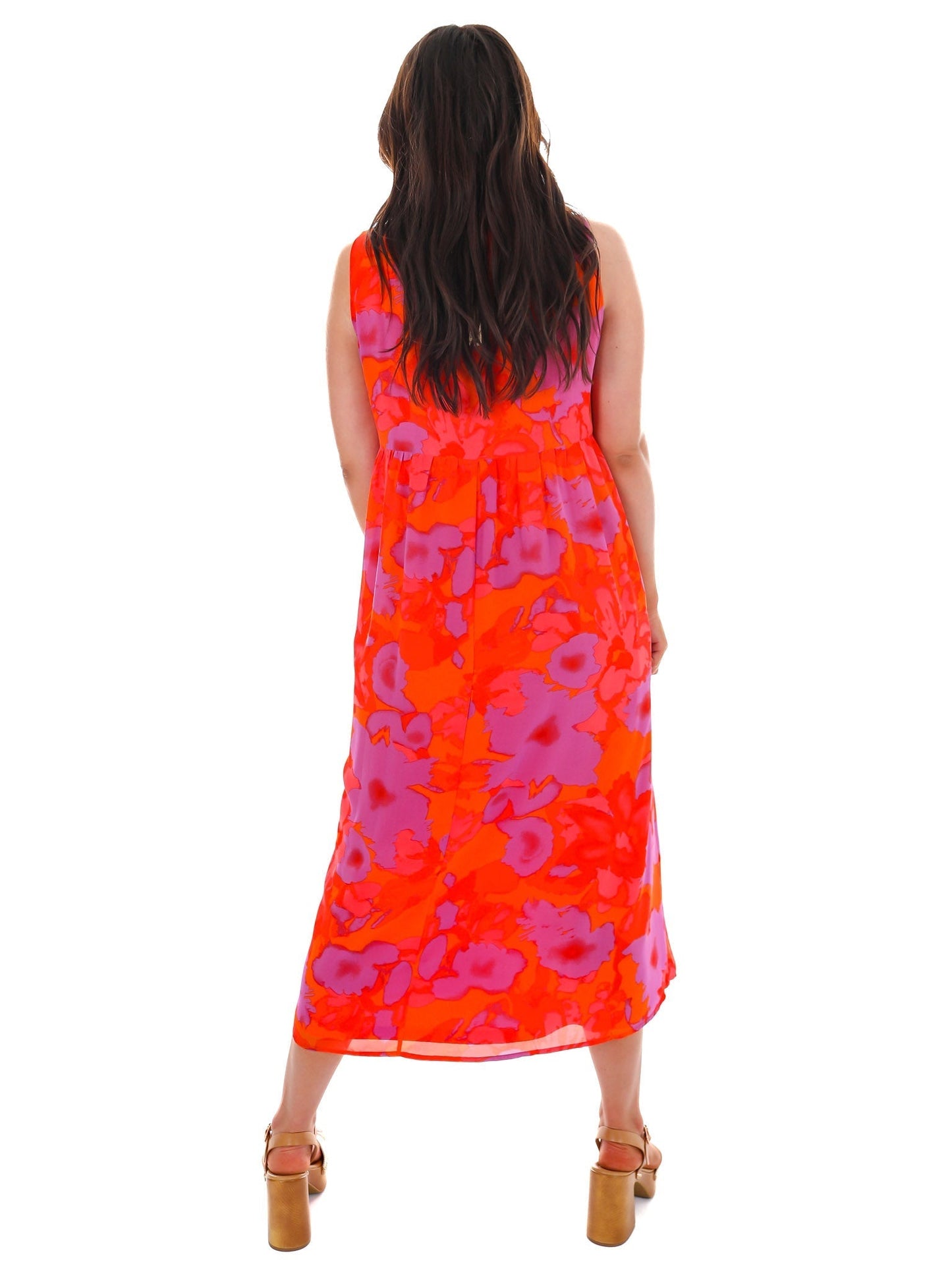 Live Boldly Print Midi Dress