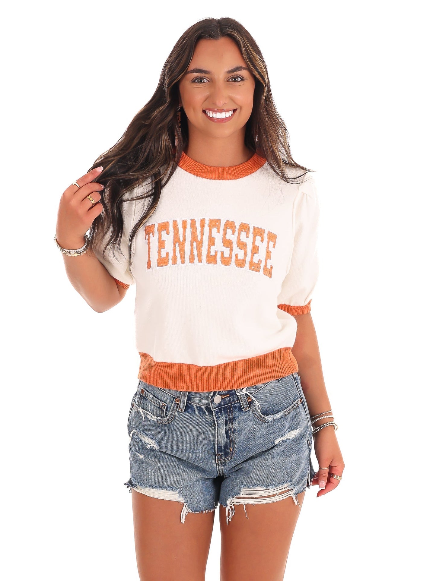 Tennessee Sequins Embroidery Sweater