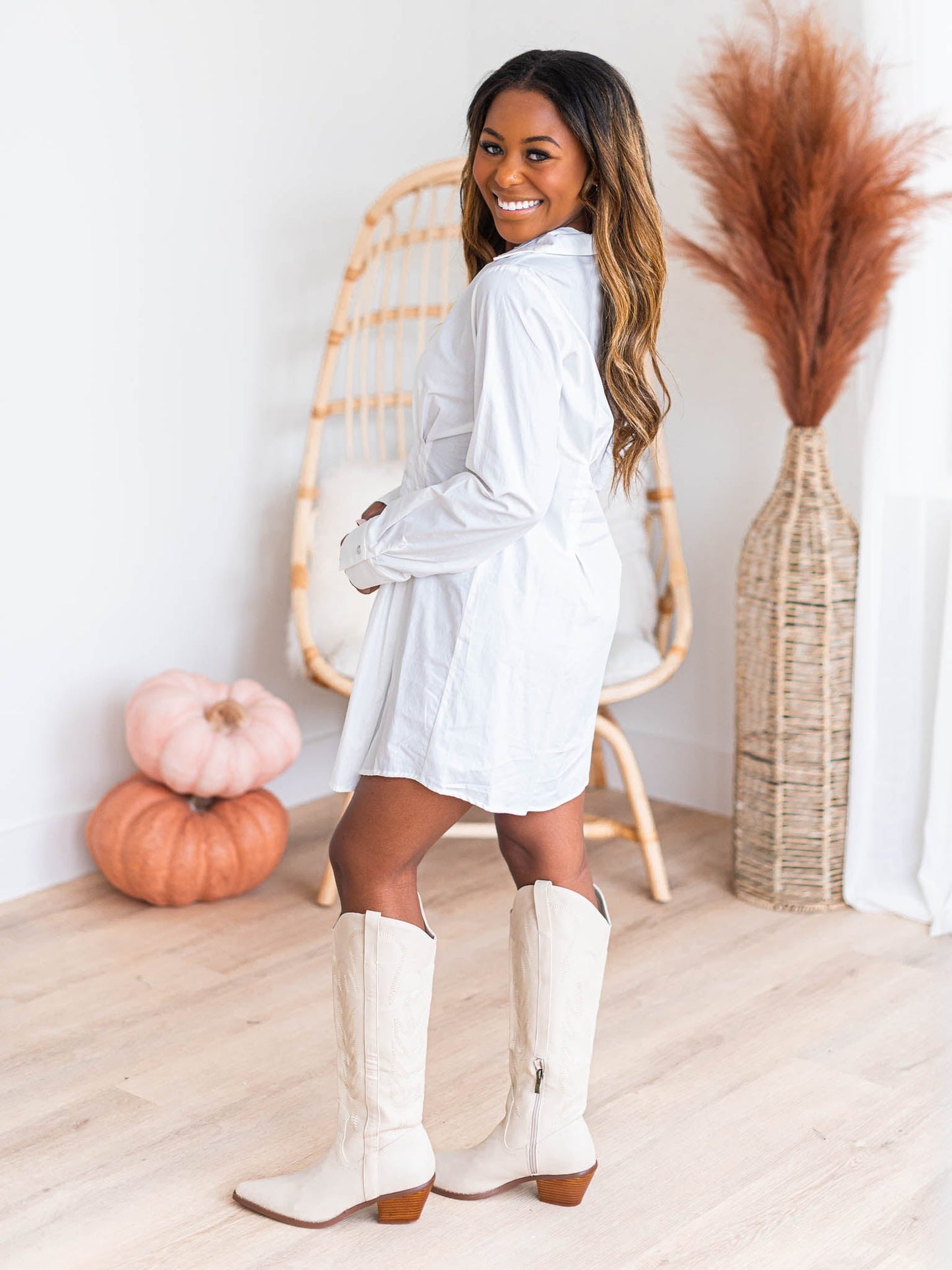 Simple Moment Poplin Shirt Dress