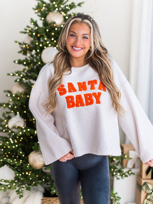 Santa Baby Sherpa Pullover