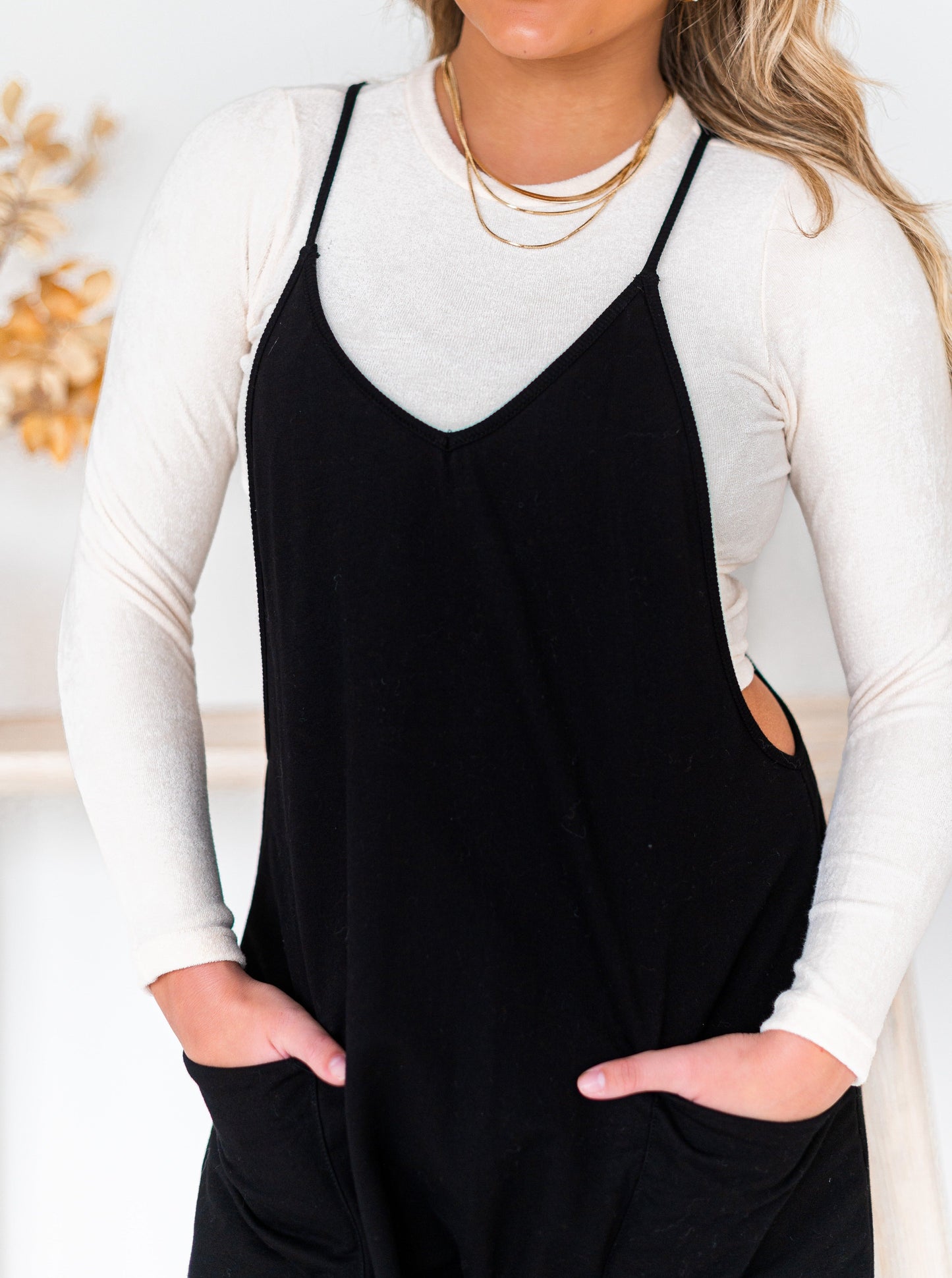 No Going Back V-Neck Jumpsuit