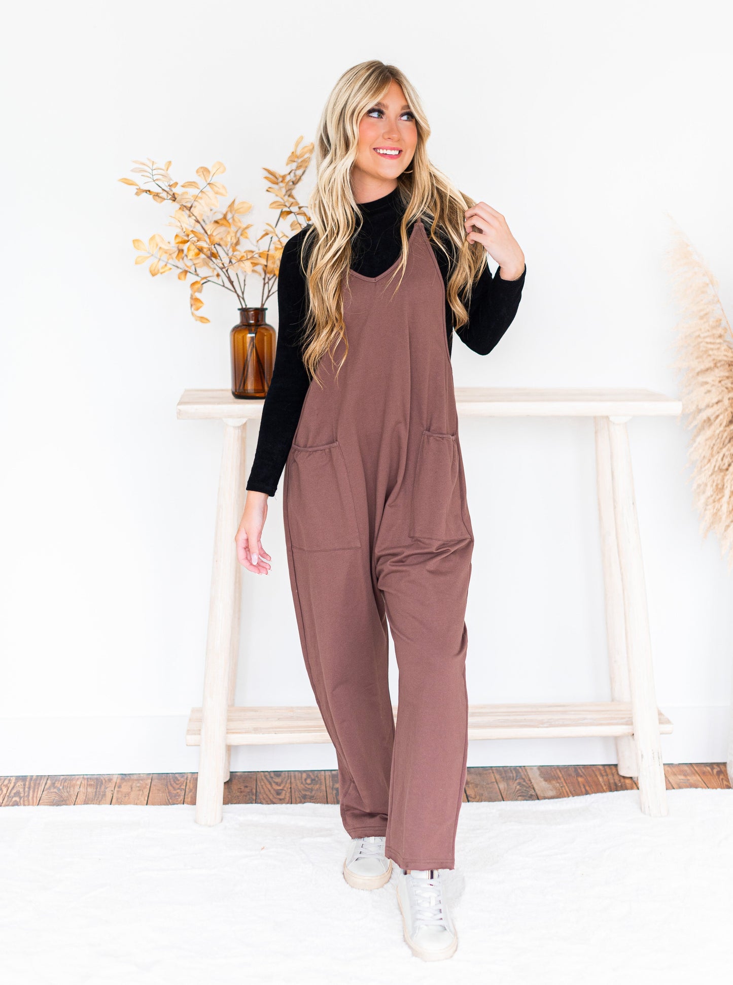 No Going Back V-Neck Jumpsuit
