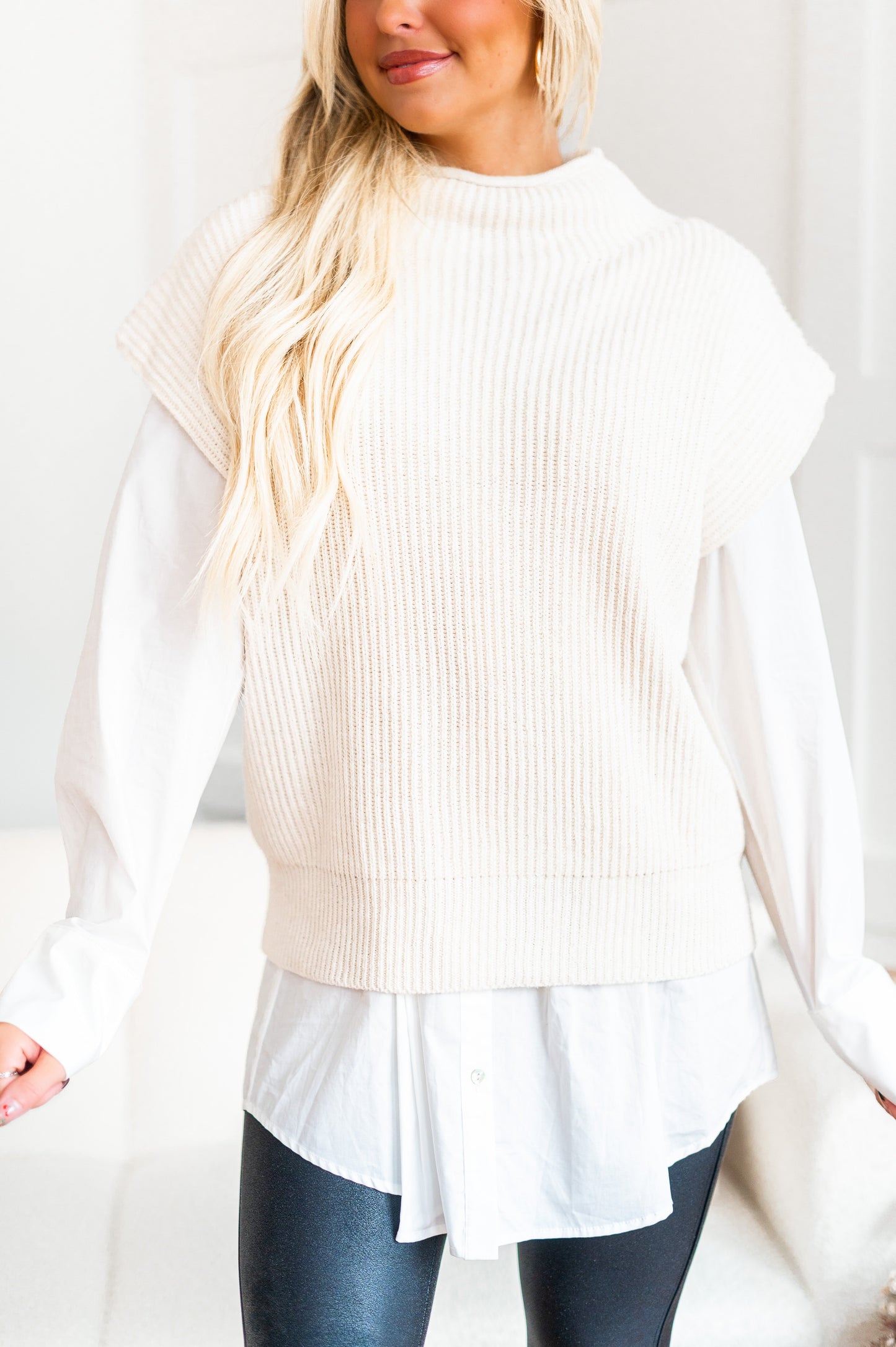 Make Them Notice Turtleneck Sweater Vest