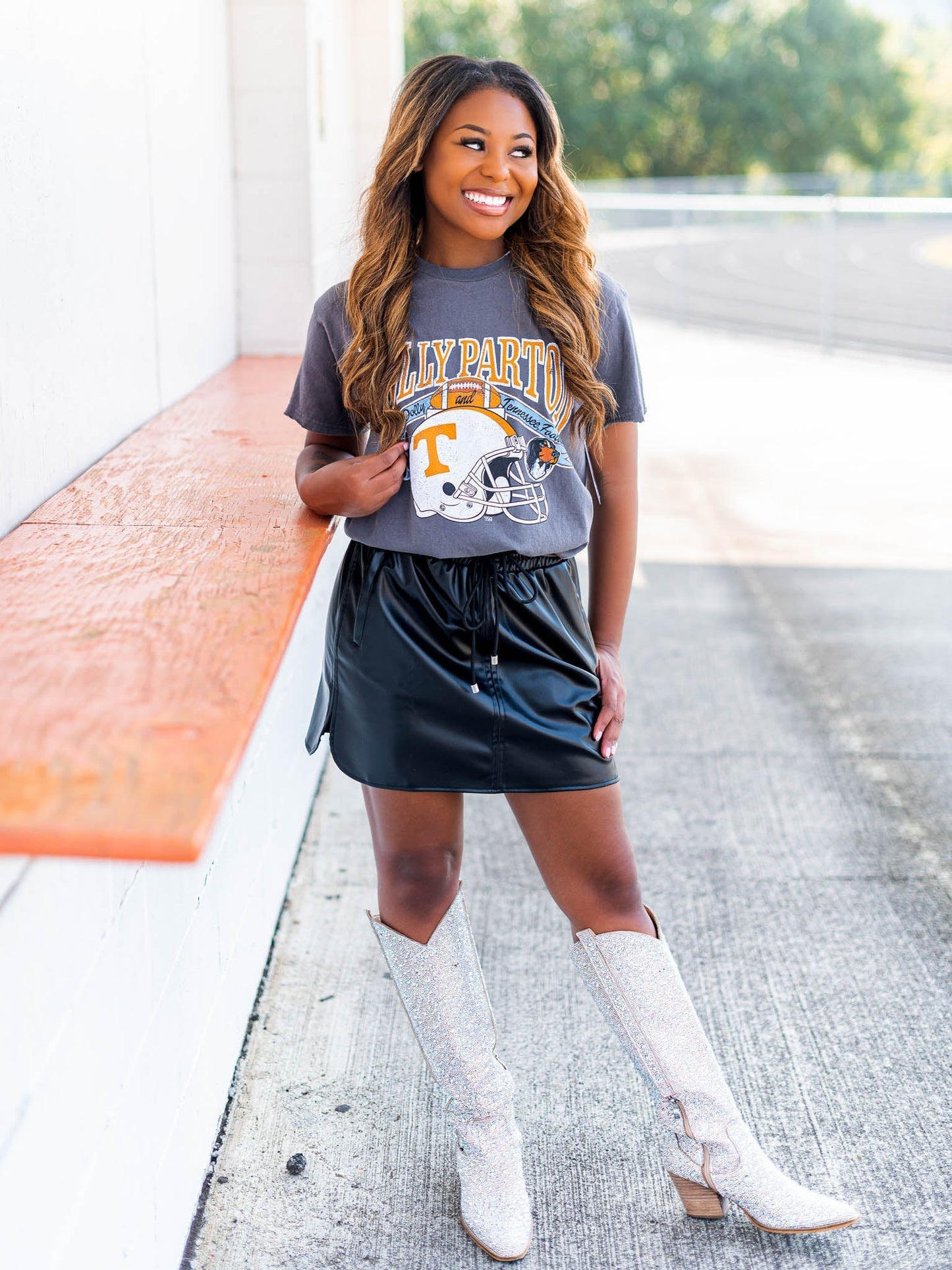 Raised on Dolly & Tennessee Thrifted Tee