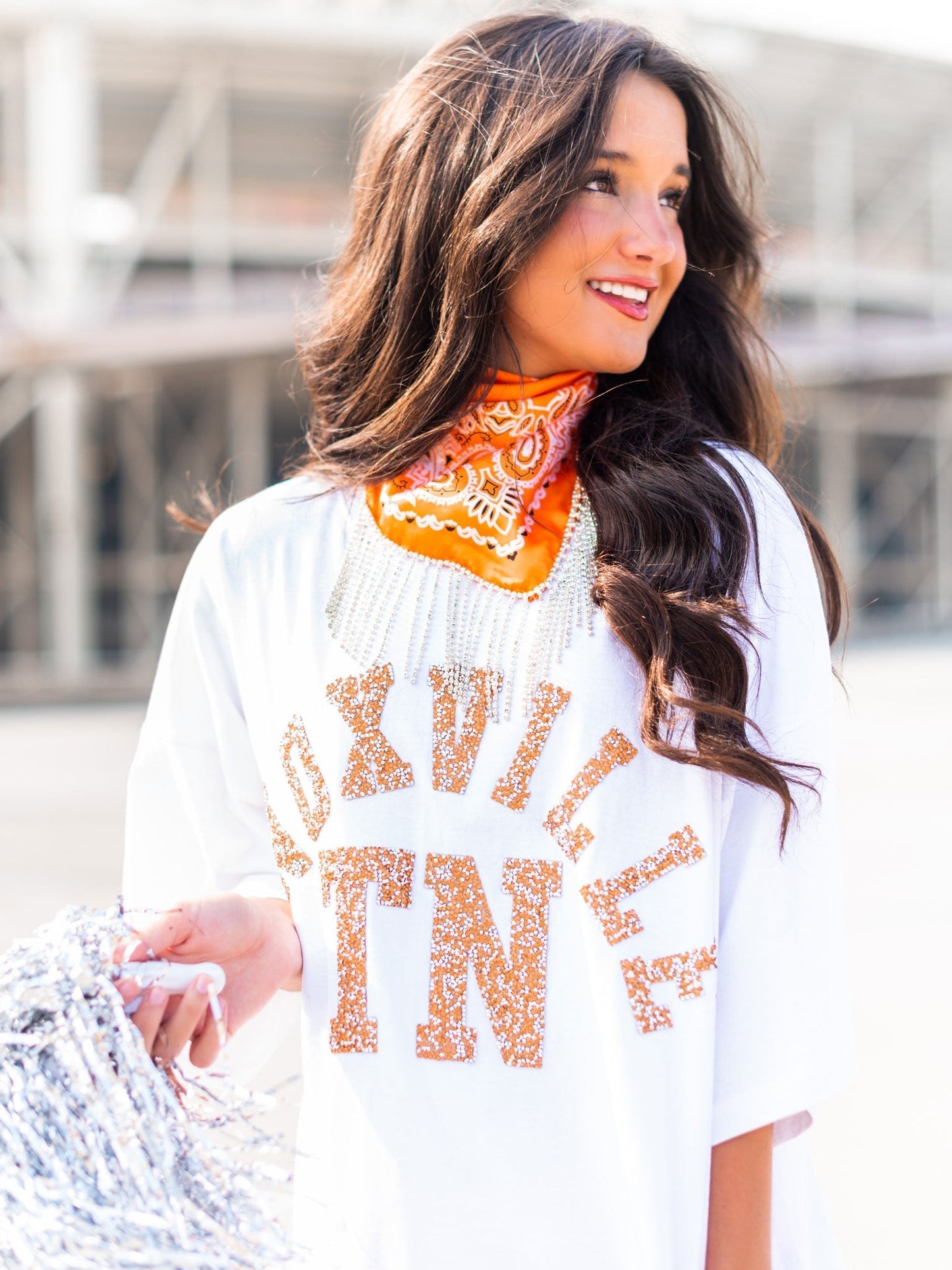Rhinestone Knoxville TN Oversized Tee