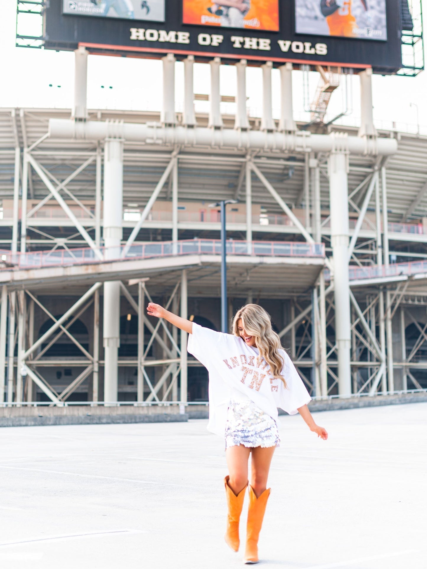 Rhinestone Knoxville TN Oversized Tee