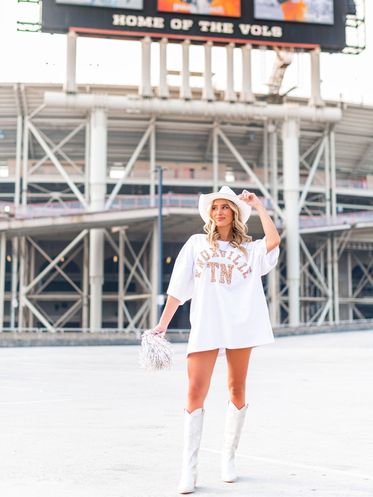 Rhinestone Knoxville TN Oversized Tee