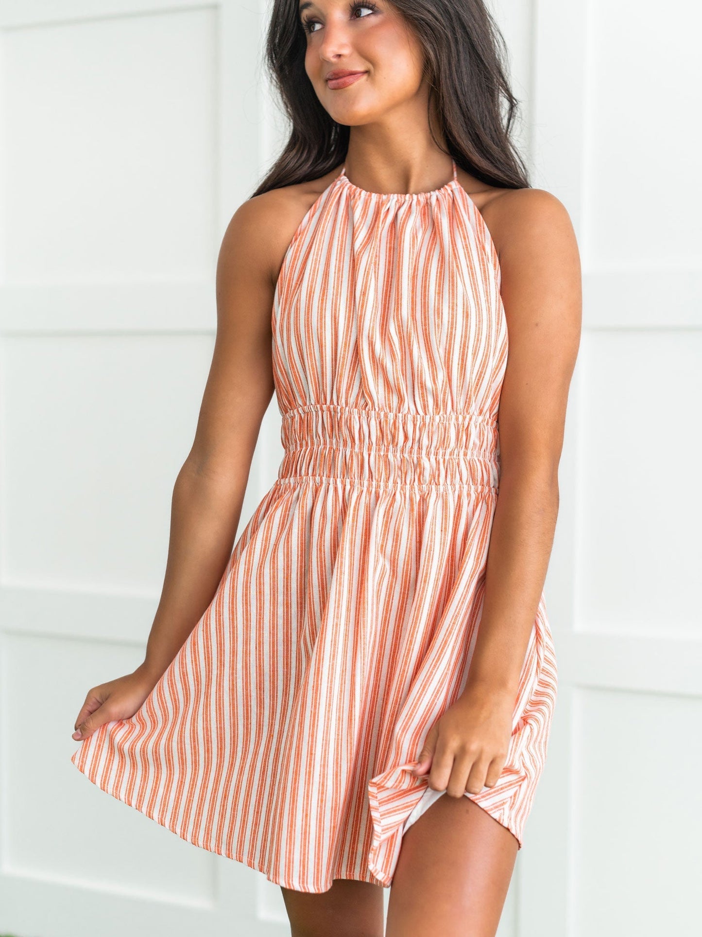 Sweet Smiles Striped Mini Dress