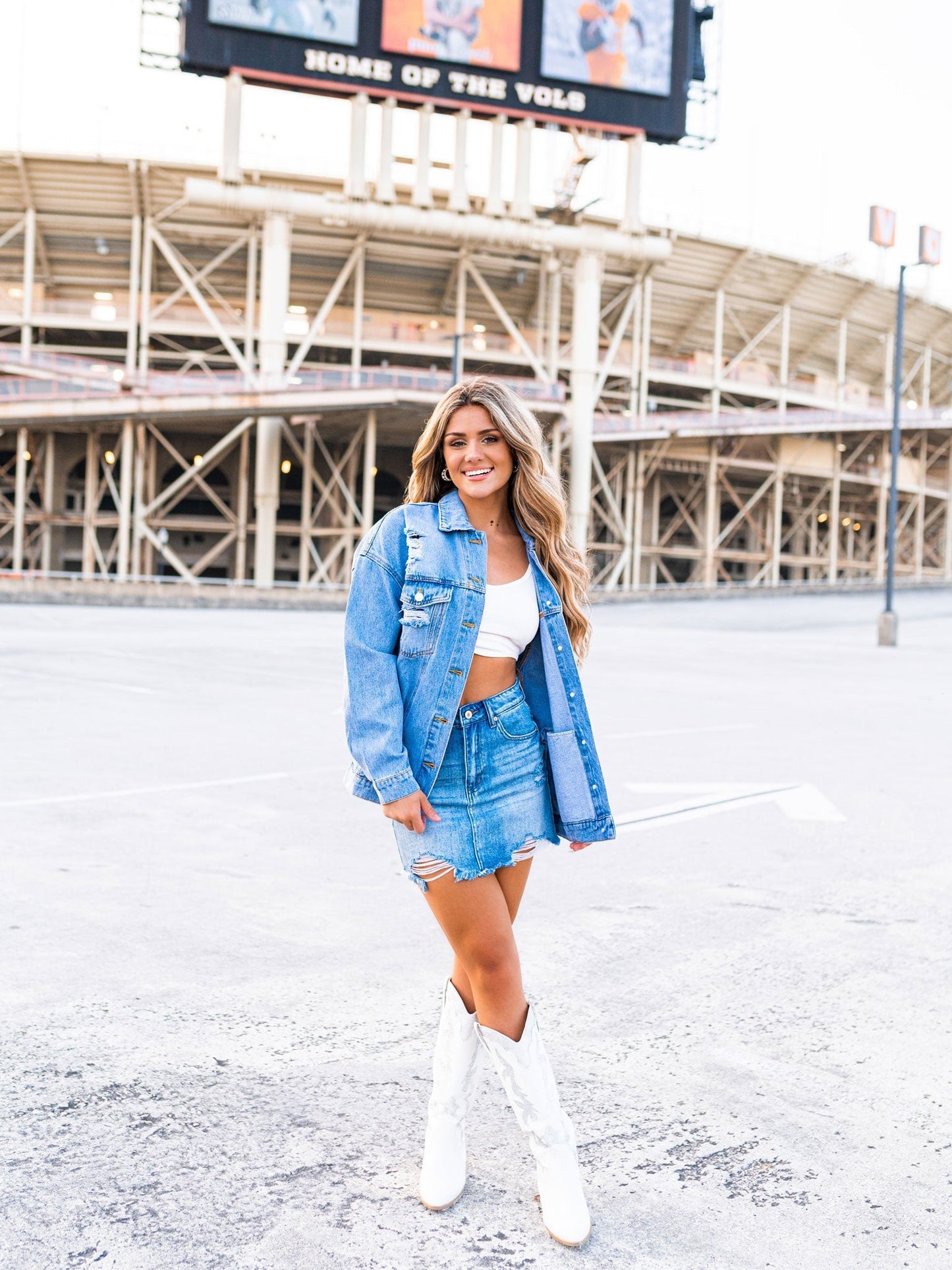 Rhinestone Knoxville Tenn Denim Jacket