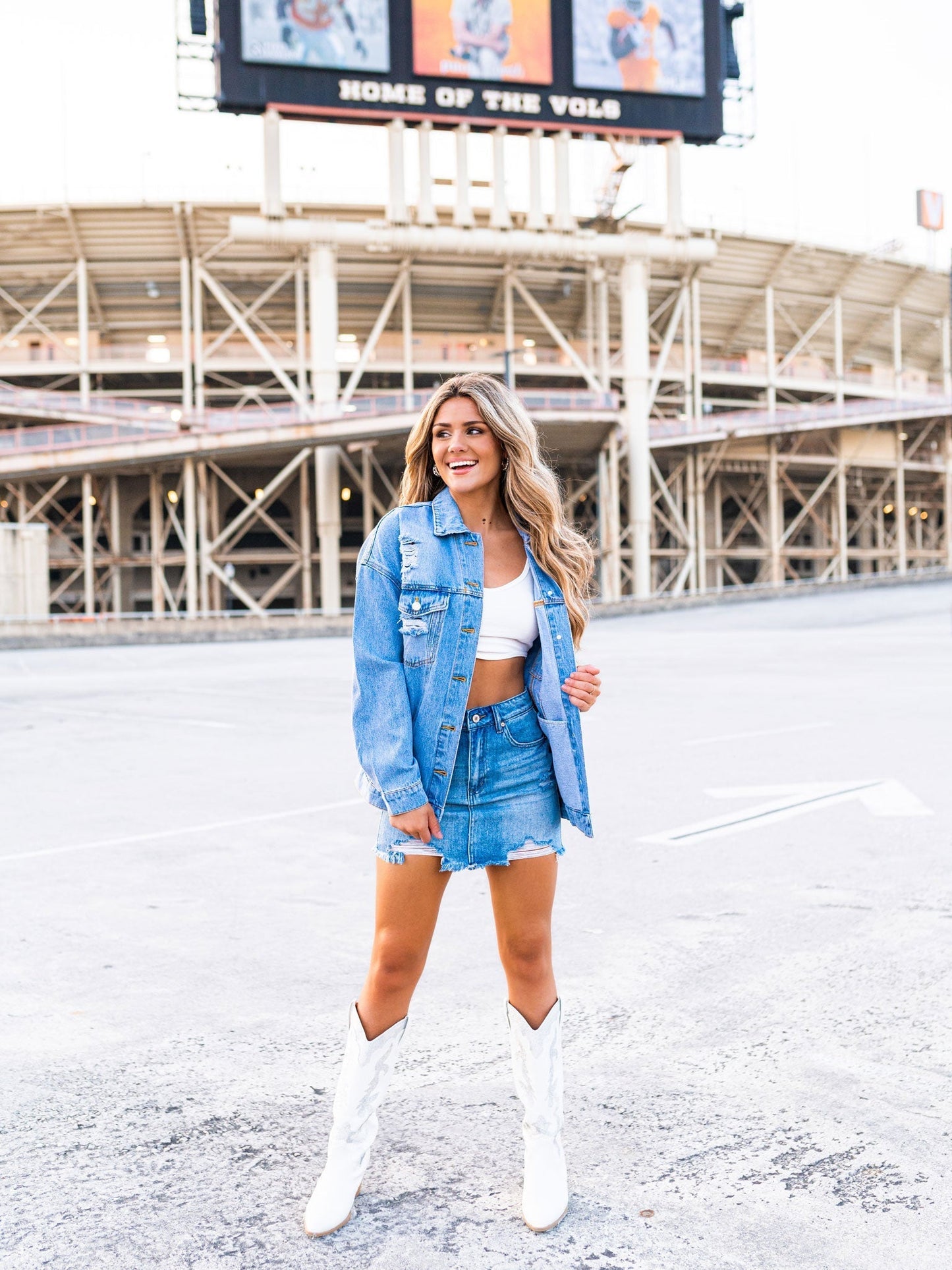 Rhinestone Knoxville Tenn Denim Jacket