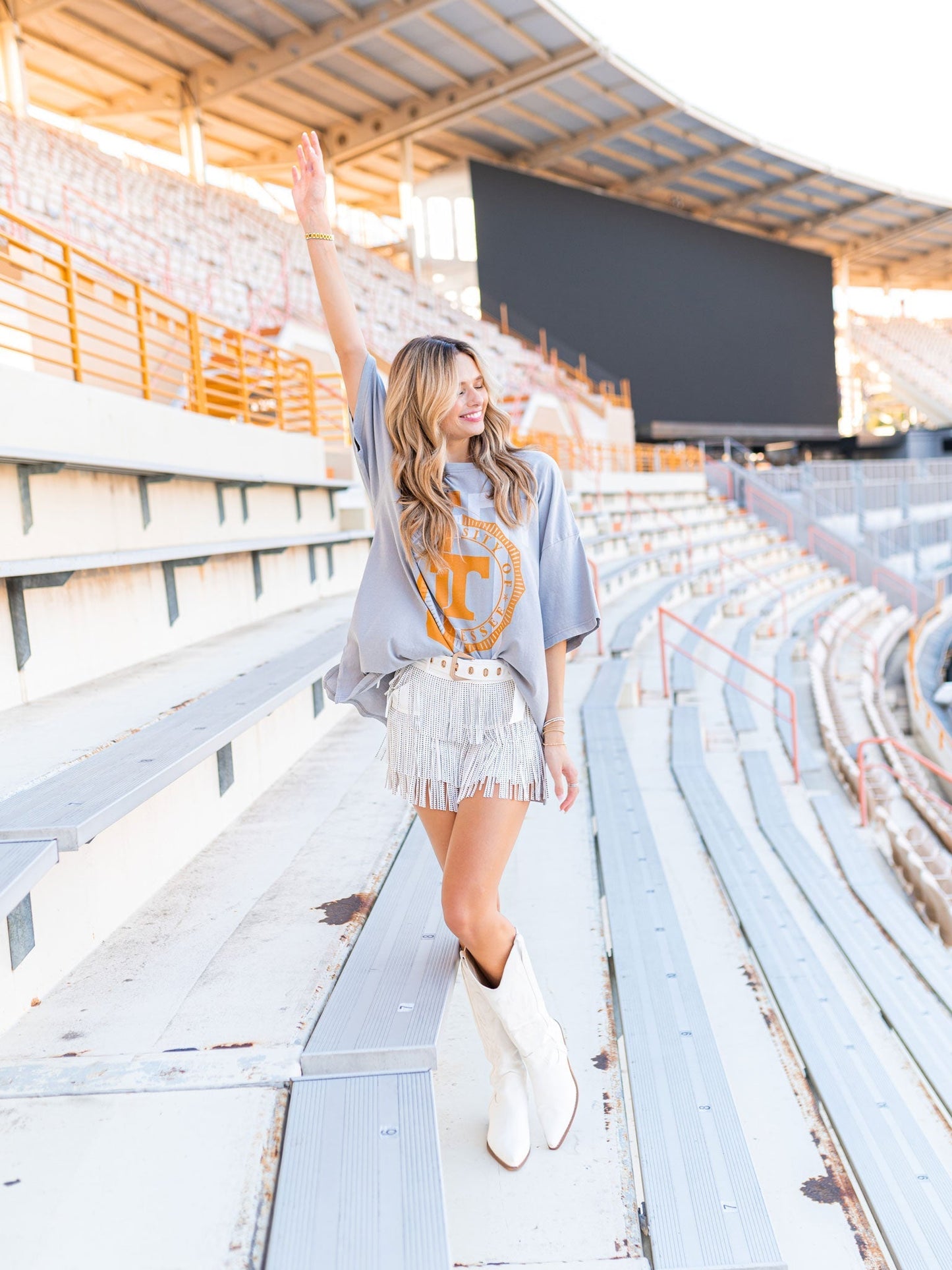 Tennessee Overprint Block Oversized Tee
