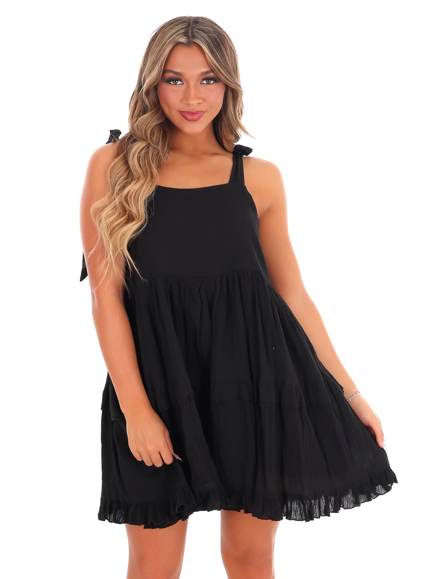 About the Girl Tie Strap Dress