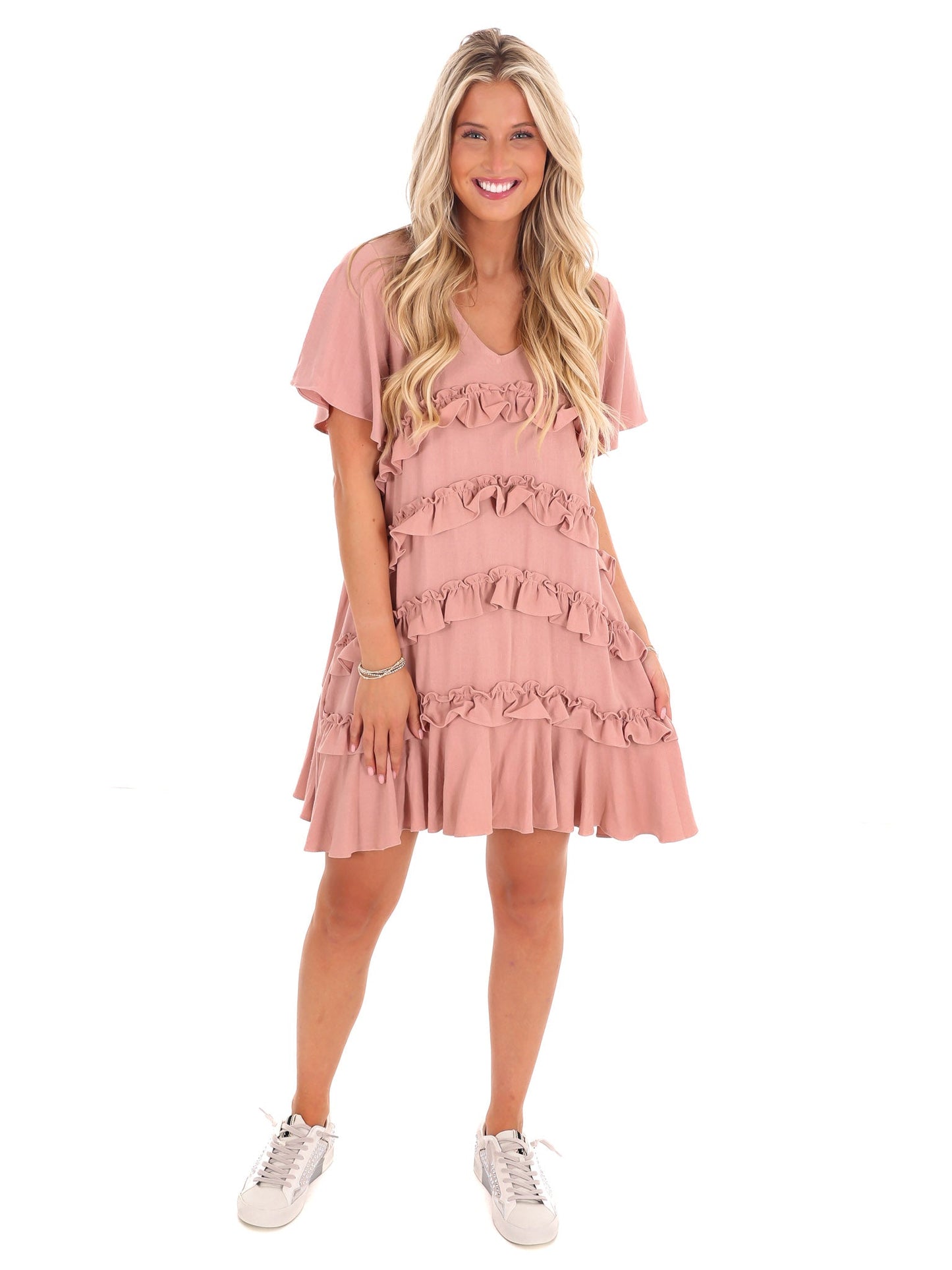 Journey of Love Ruffle Mini Dress