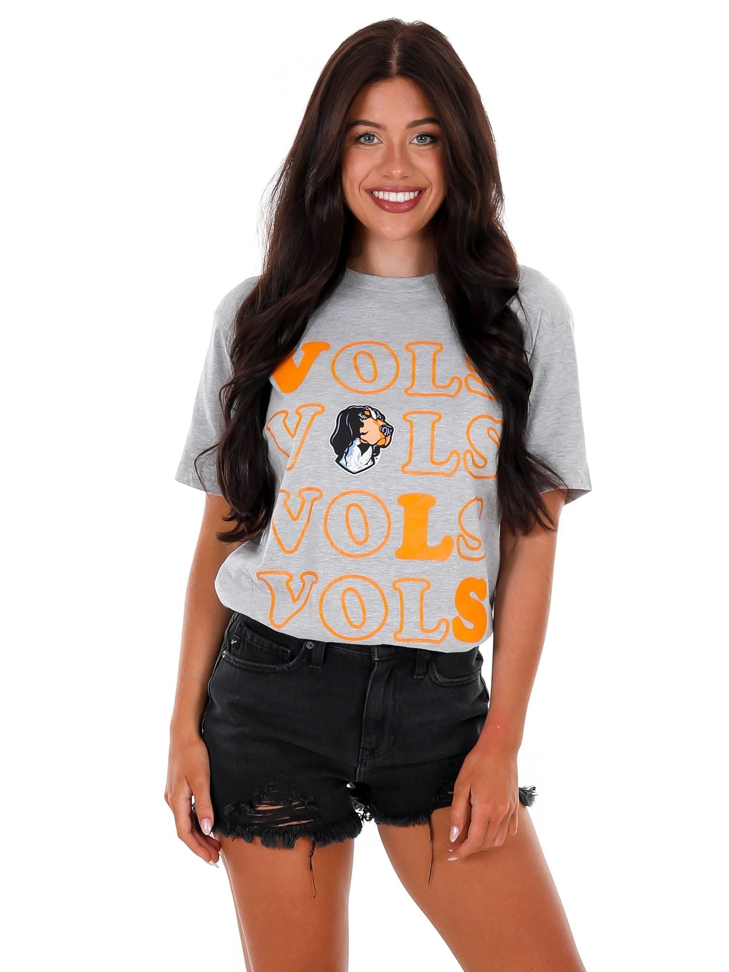 Stacked Vols Smokey Tee