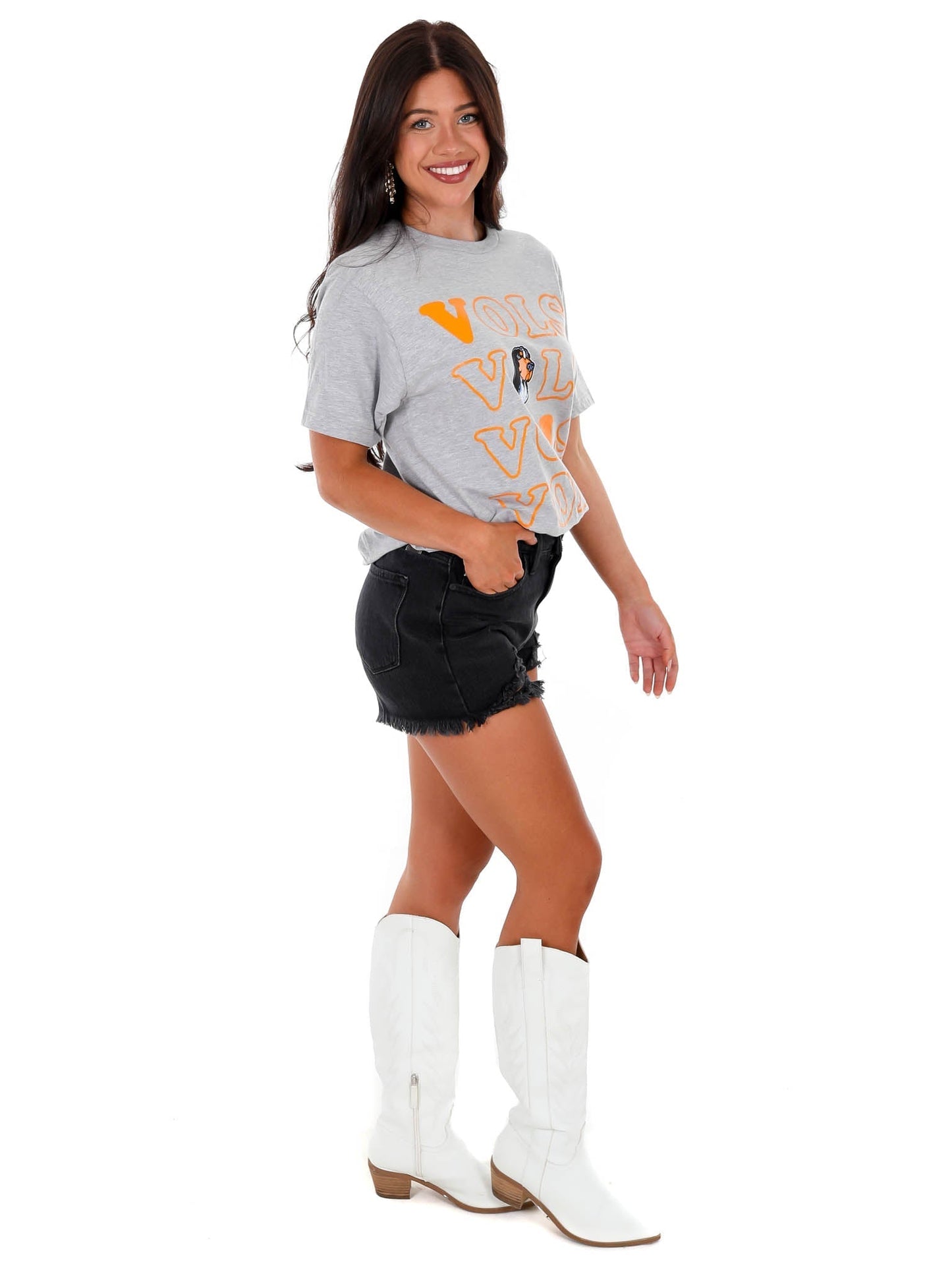 Stacked Vols Smokey Tee