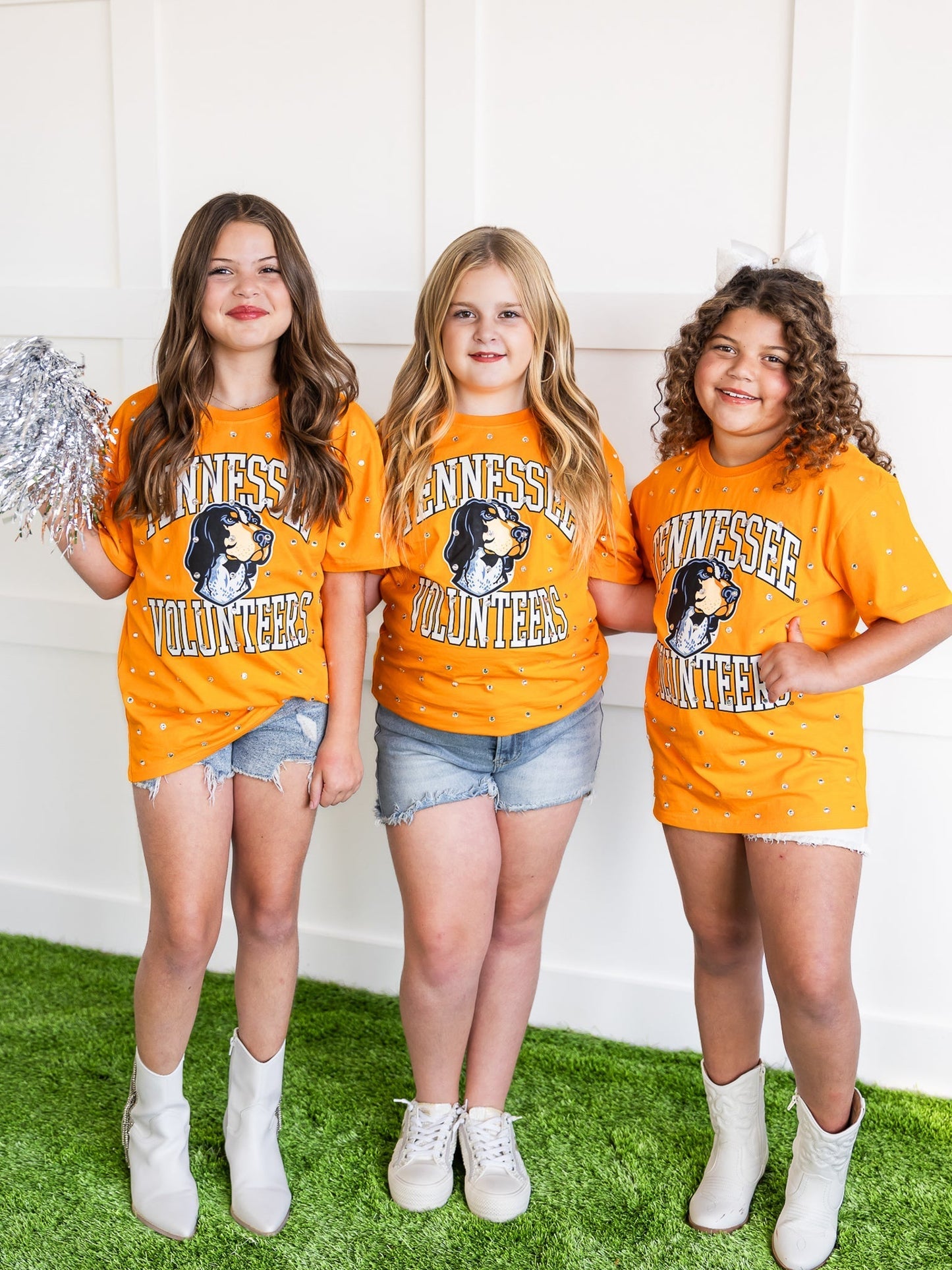 Youth Tennessee Volunteers Smokey All-Over Rhinestone Tee