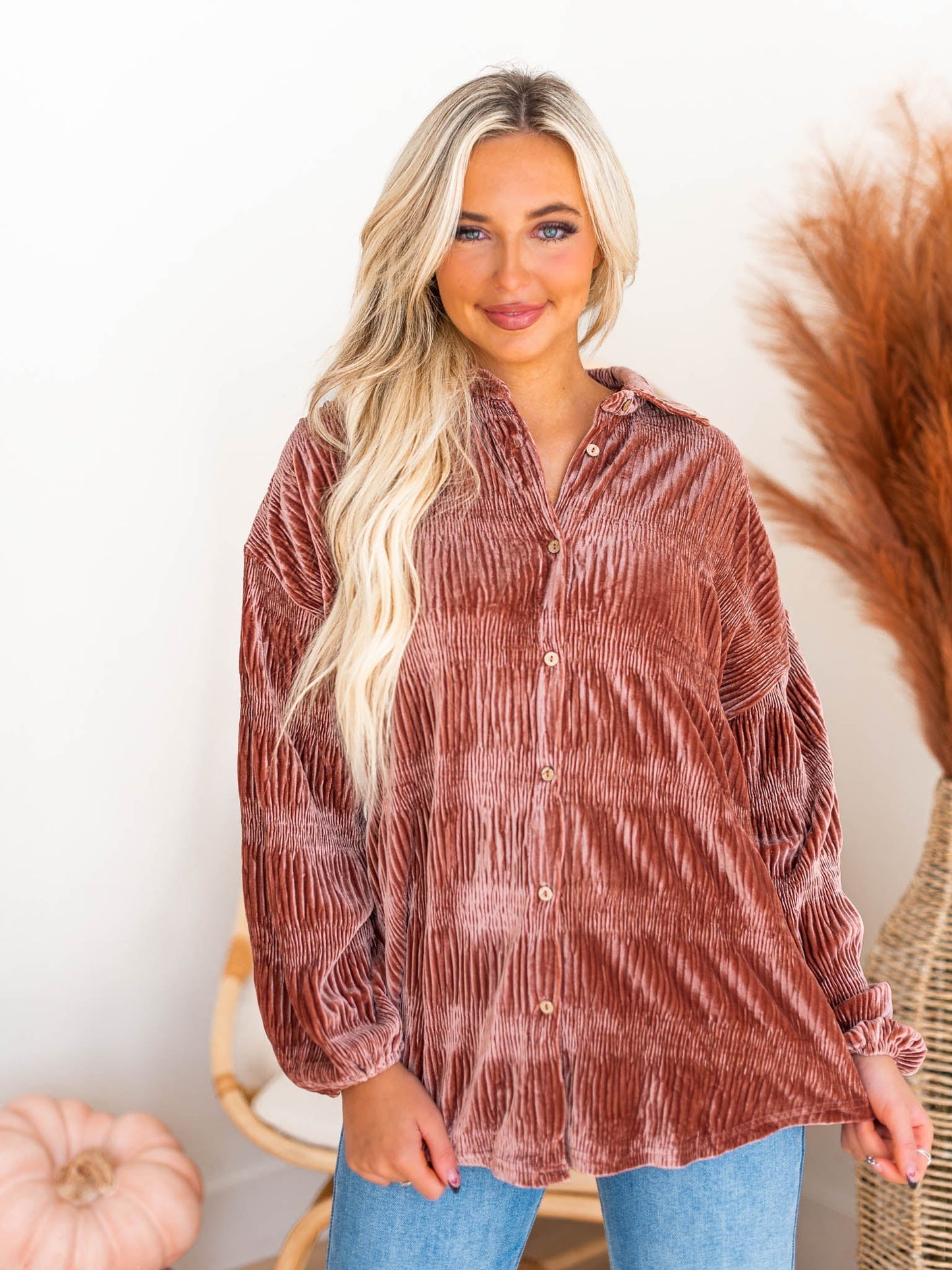 Happy Thoughts Velvet Top