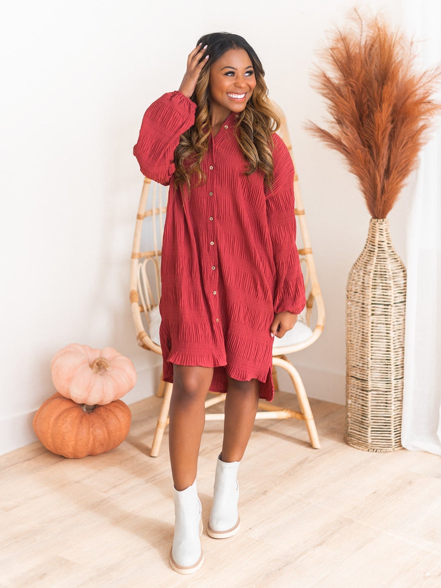 No Limits Shirt Dress