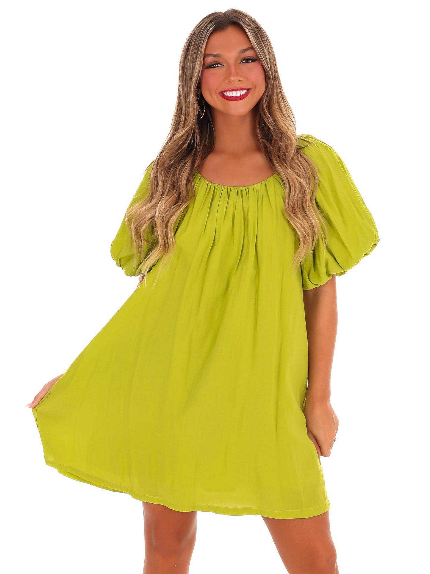 Perfectly Pleated Mini Dress