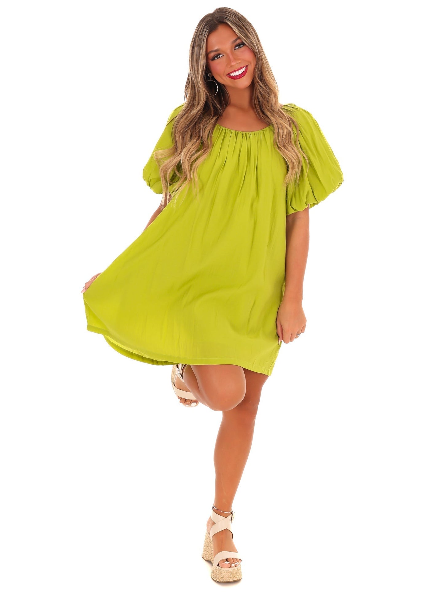 Perfectly Pleated Mini Dress