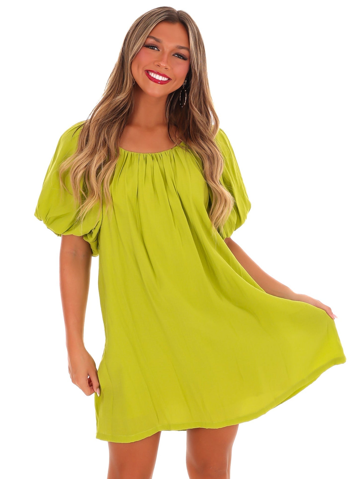 Perfectly Pleated Mini Dress