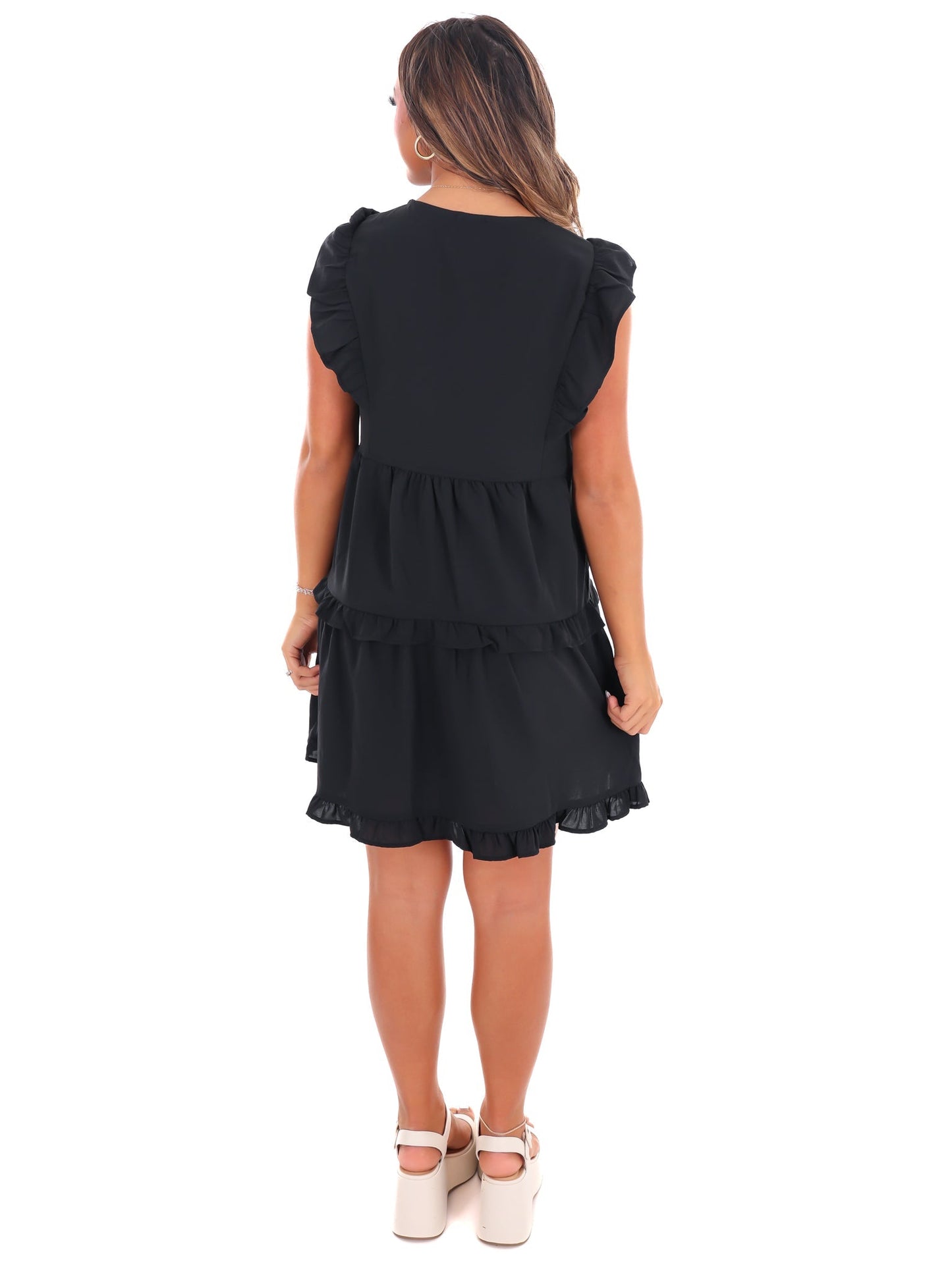 Just Like Heaven Ruffle Dress