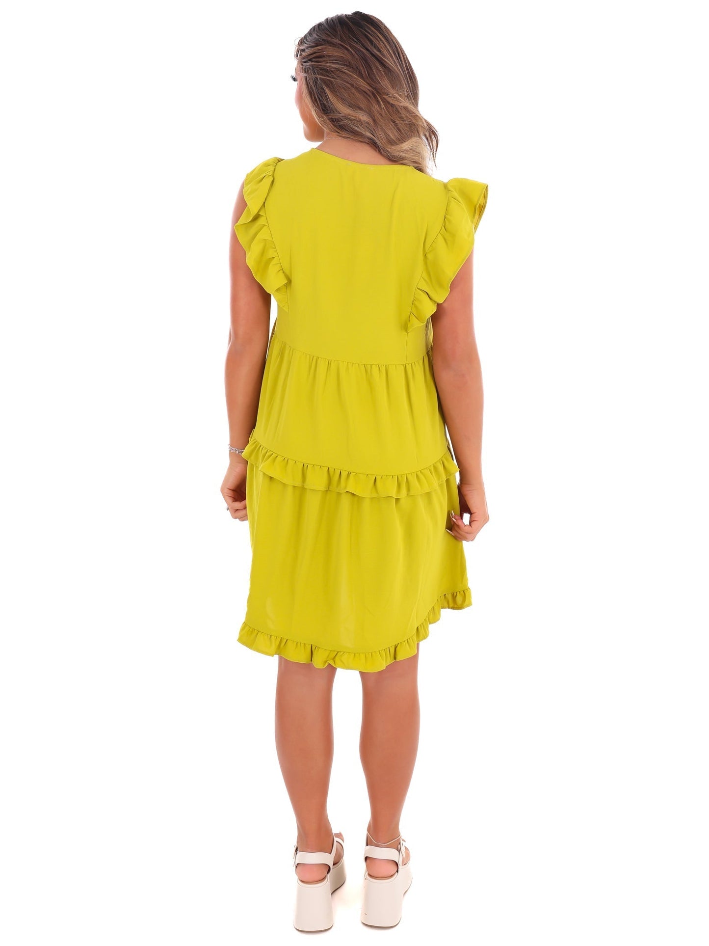 Just Like Heaven Ruffle Dress