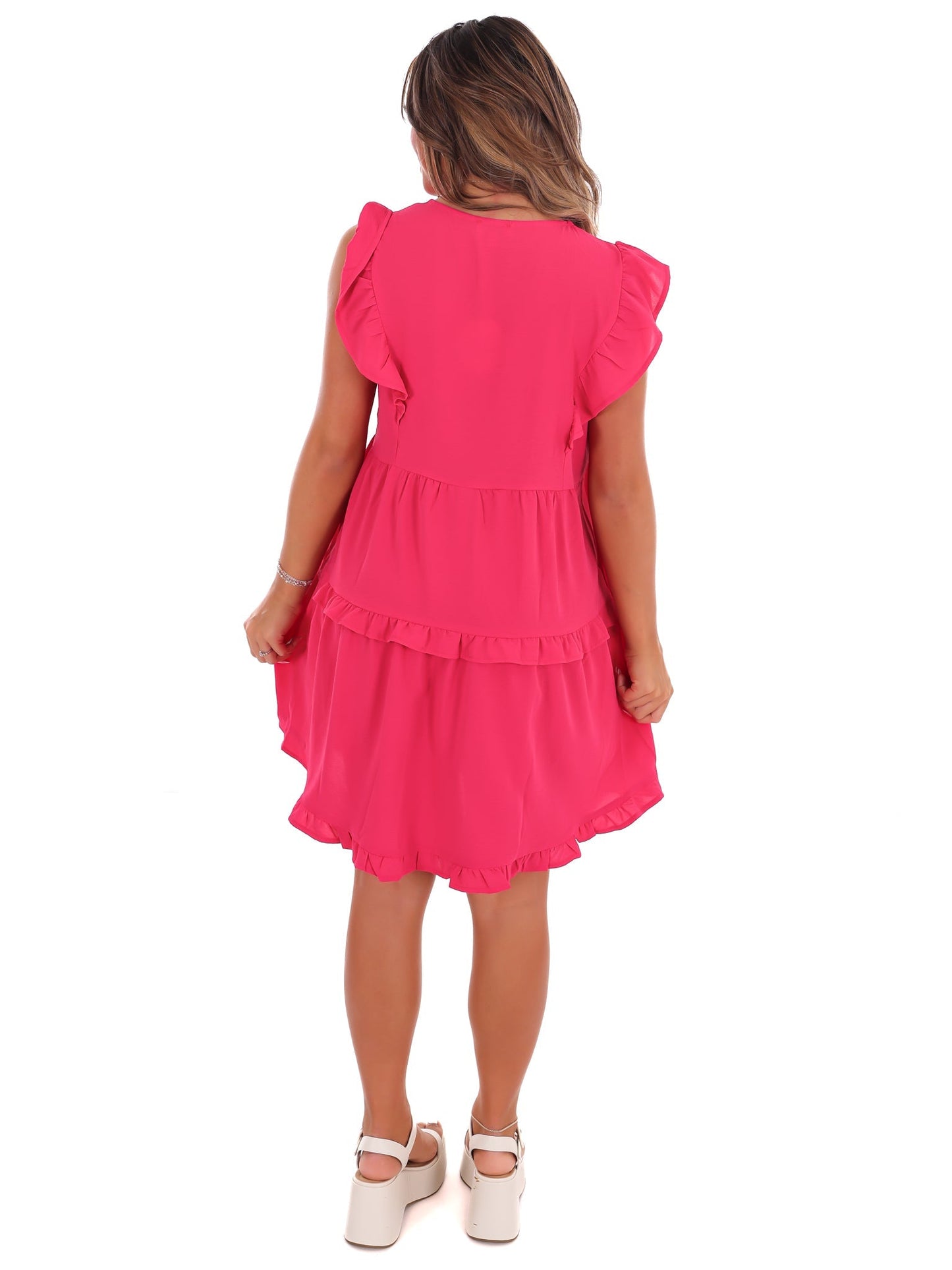 Just Like Heaven Ruffle Dress