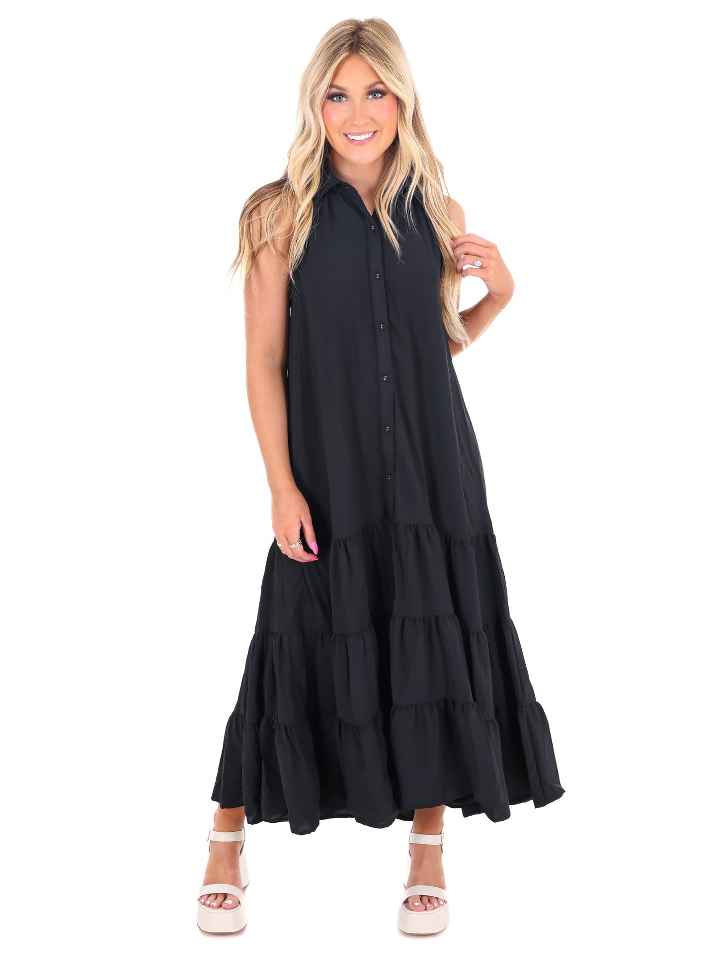 Take Me Back Halter Maxi Dress