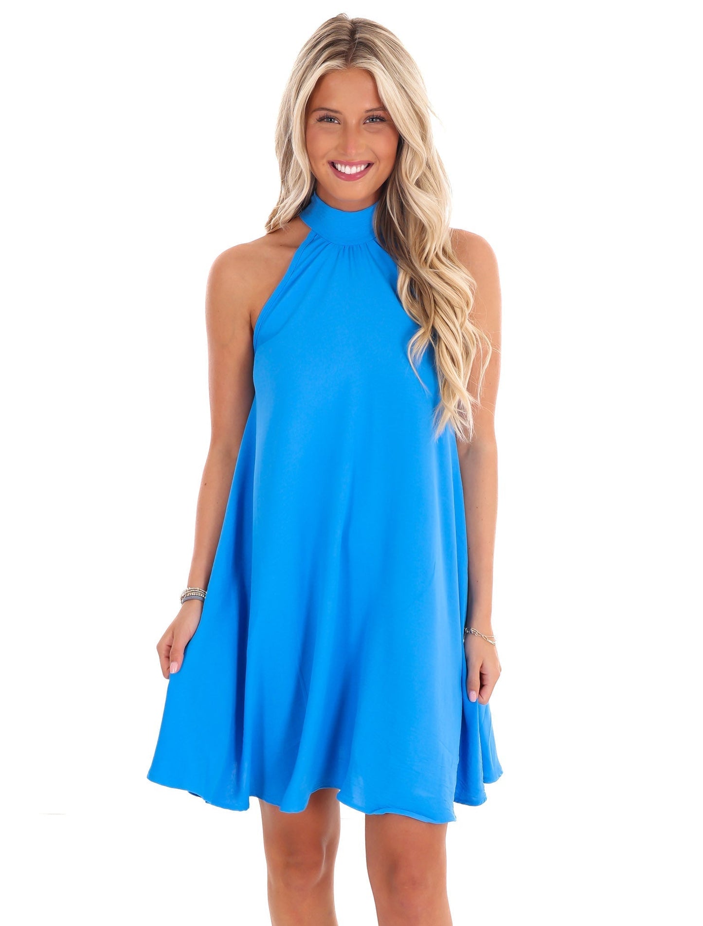Pocket of Sunshine Halter Neck Dress