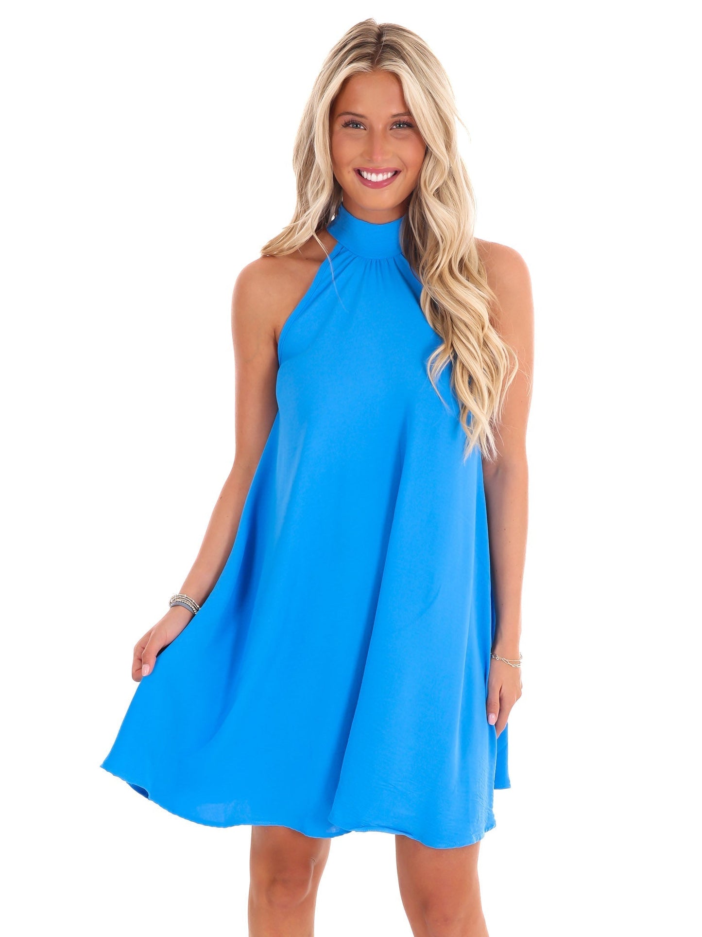 Pocket of Sunshine Halter Neck Dress