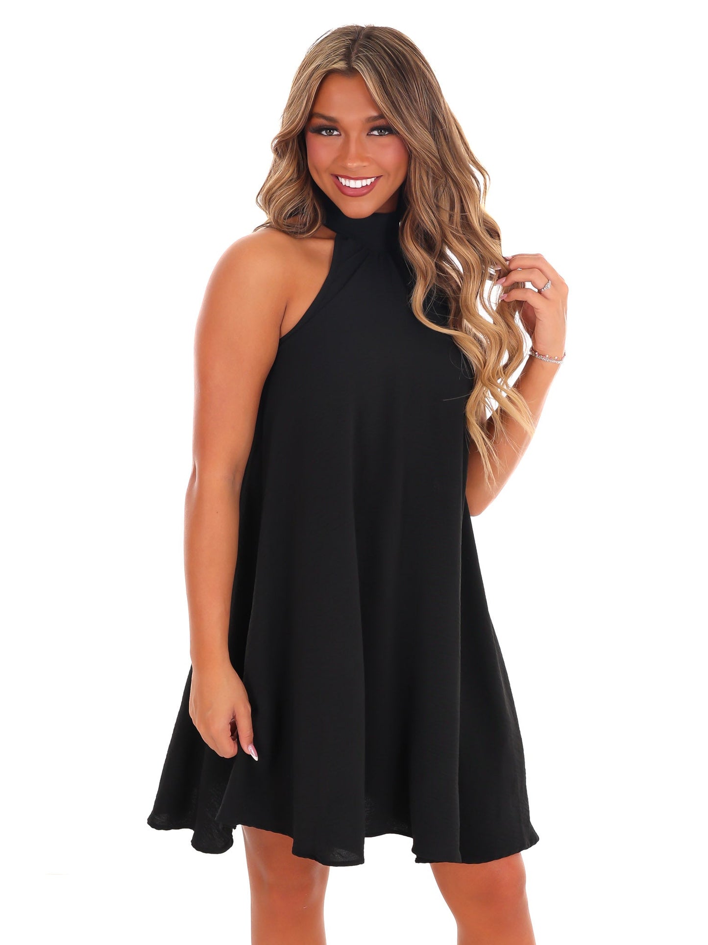 Pocket of Sunshine Halter Neck Dress