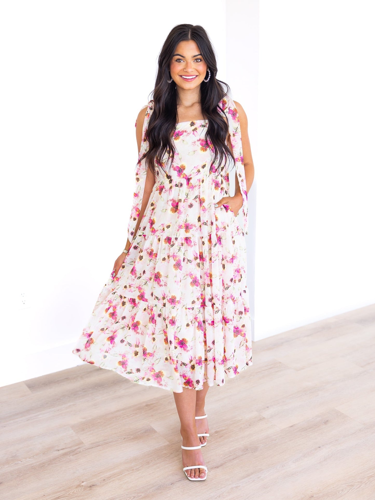 Because I'm Happy Floral Maxi Dress