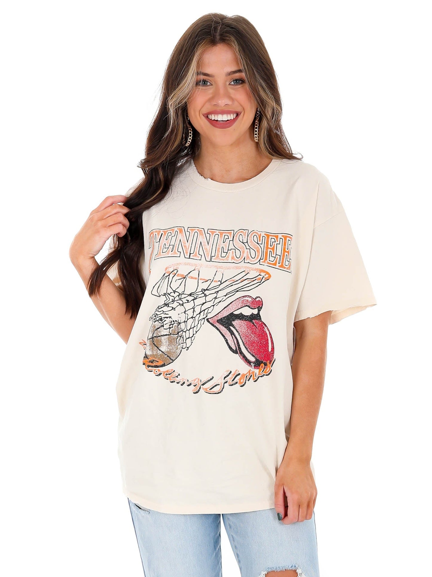Rolling Stones Tennessee Basketball Net Tee