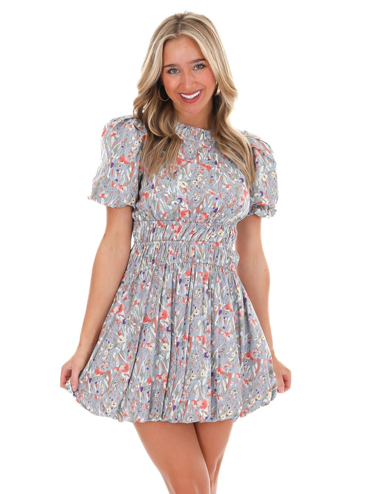 Rolling With It Floral Mini Dress