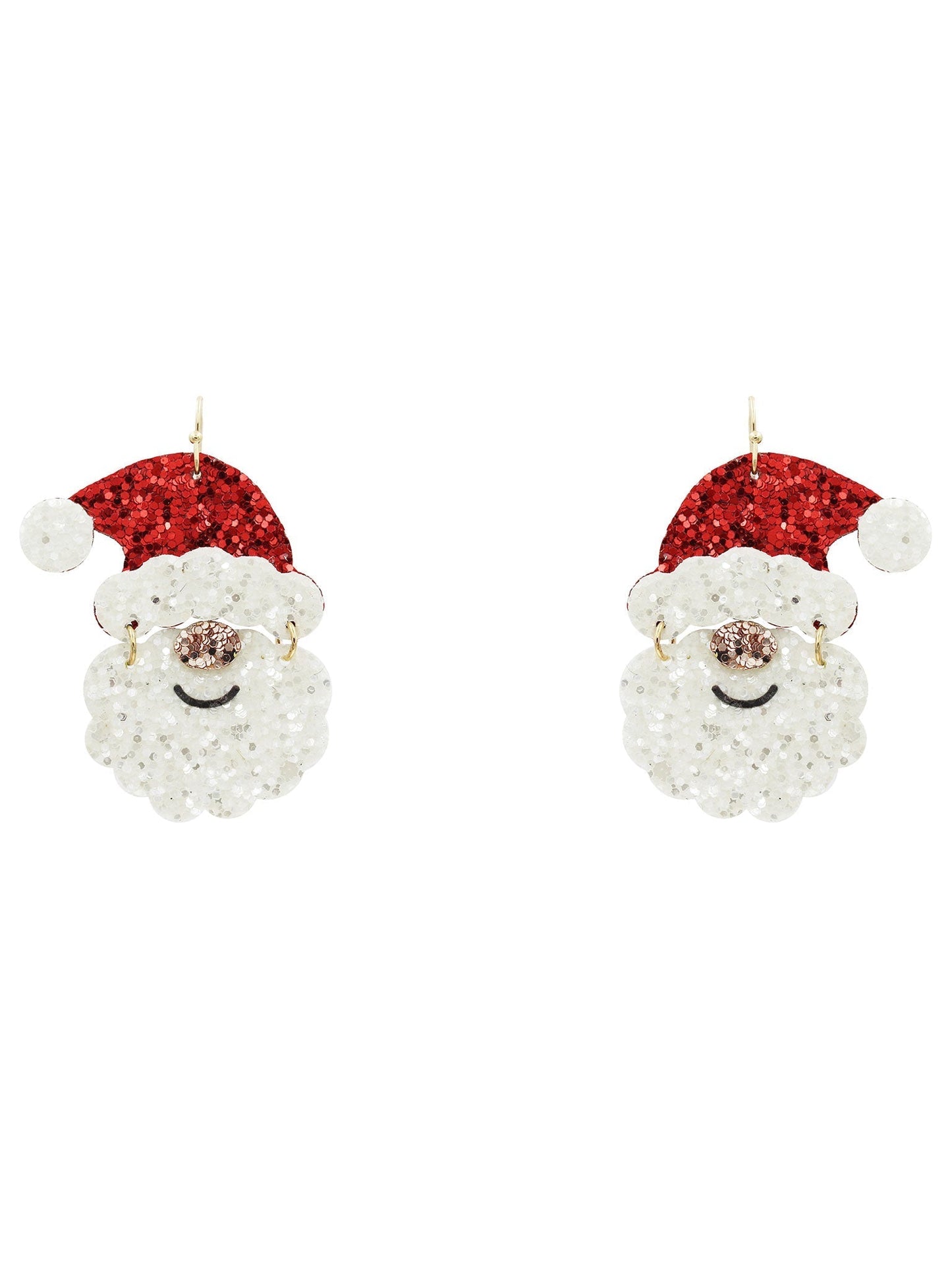 Santa Glitter Earrings