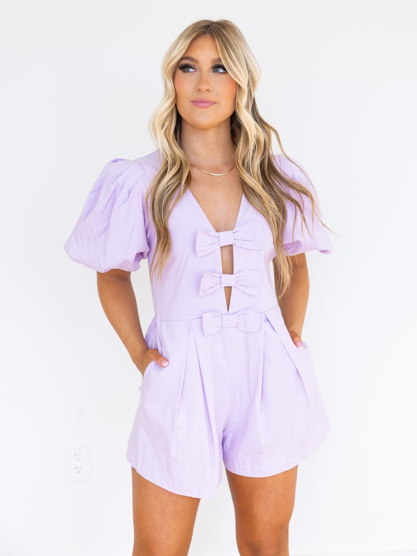Pretty Little Thing Ribbon Romper