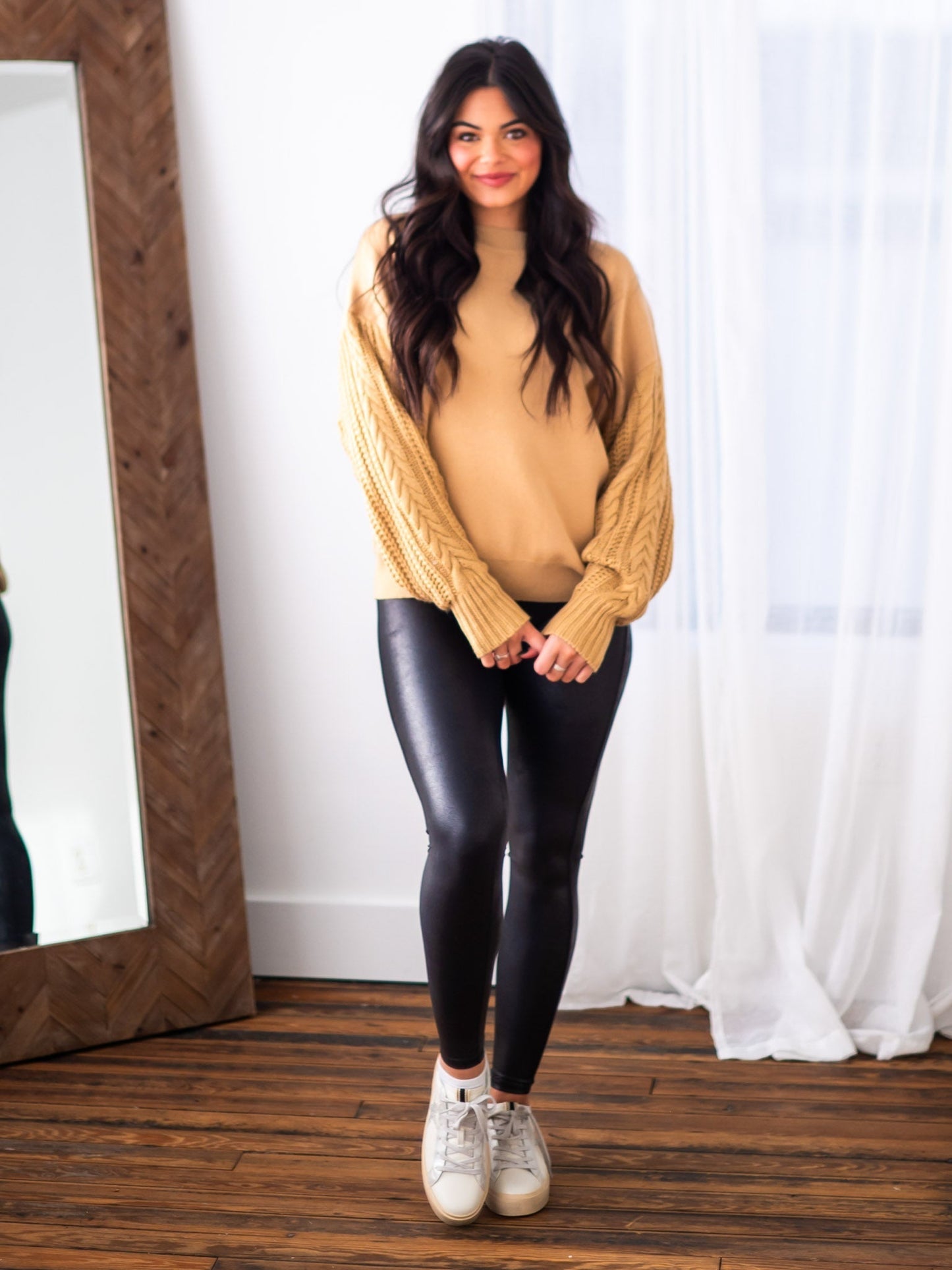 No Drama Cable Sleeve Sweatshirt