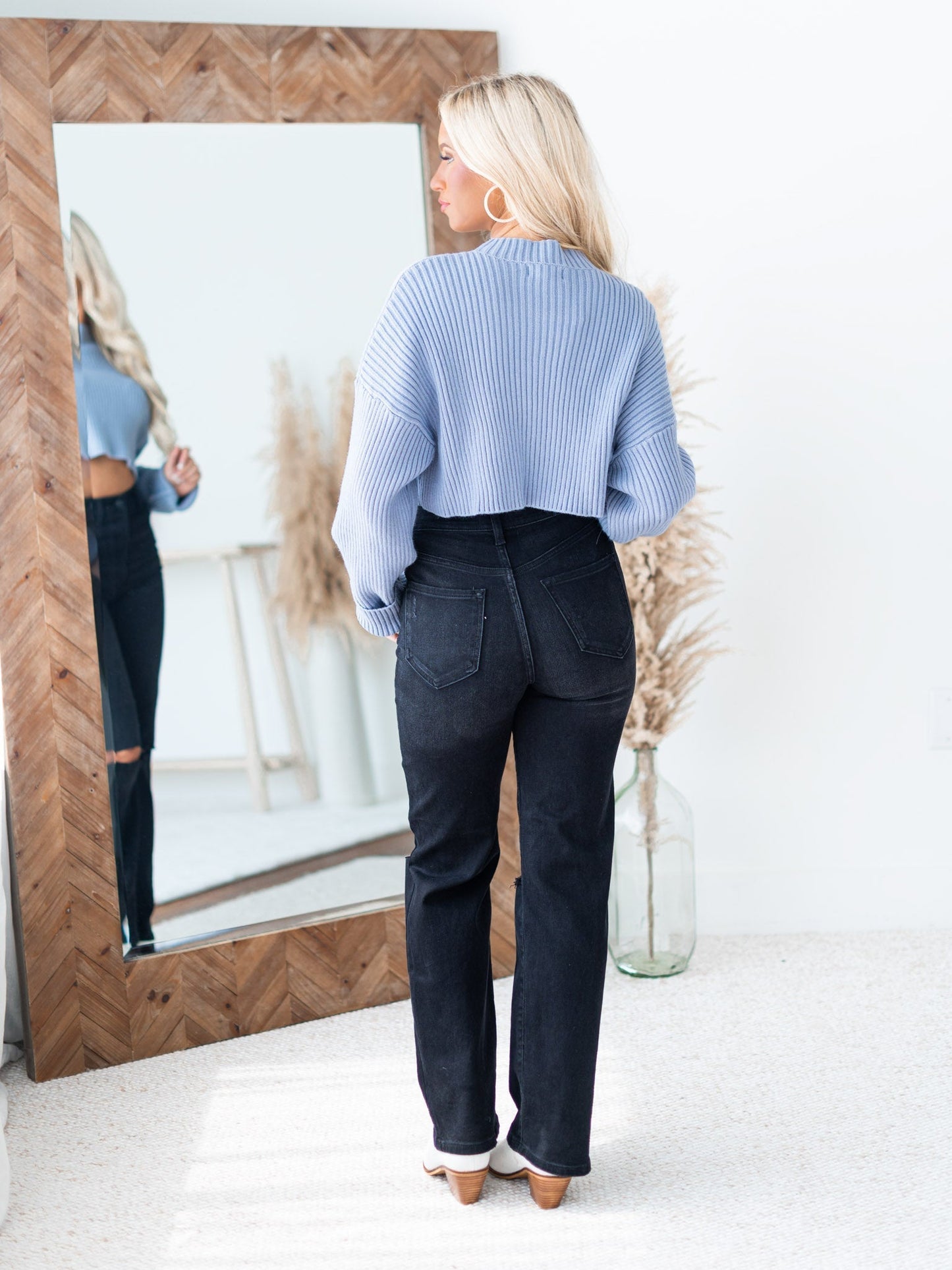 Learn to Love Ribbed Crop Sweater