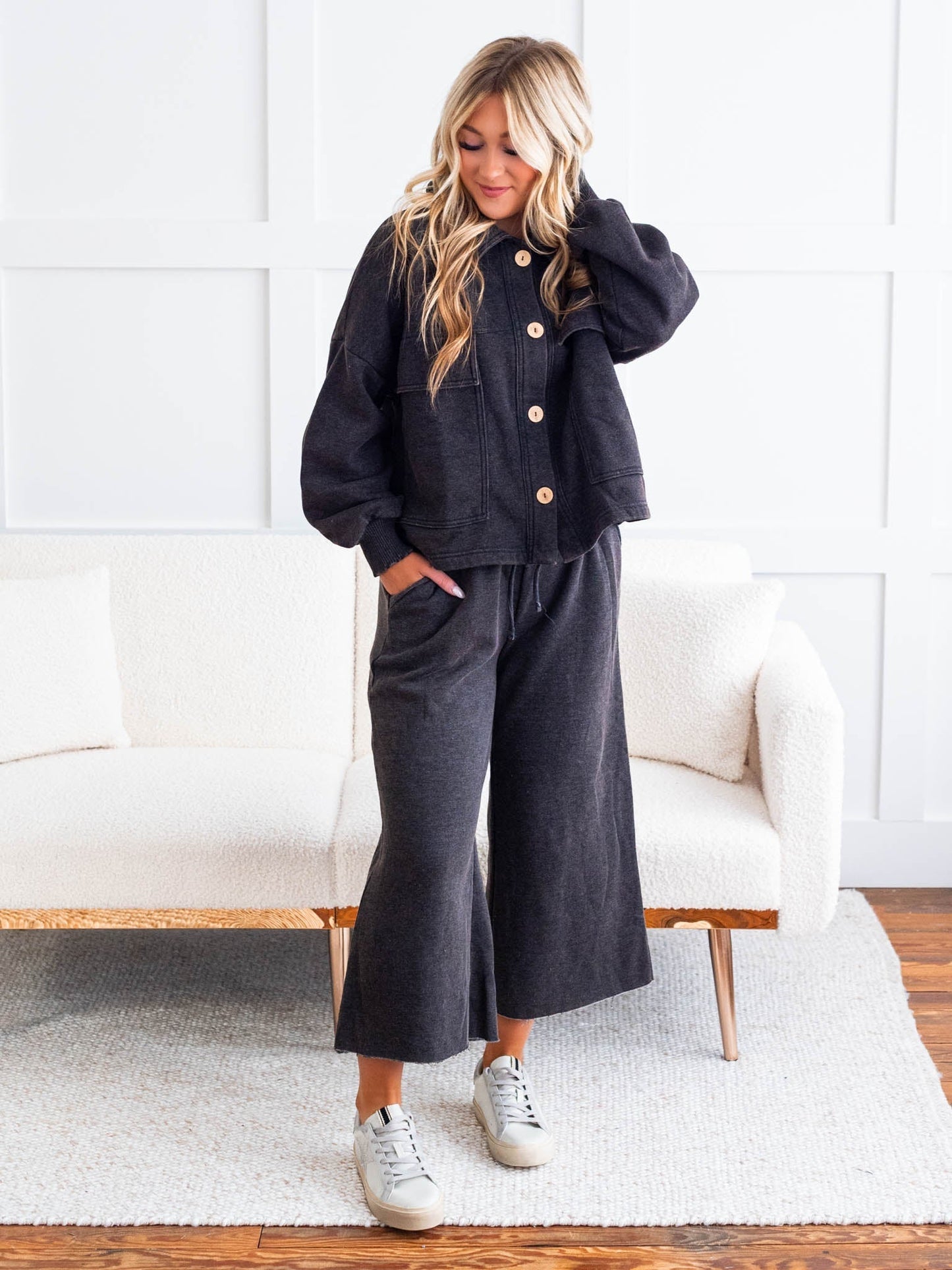 Sweet Beginnings Cropped Shacket