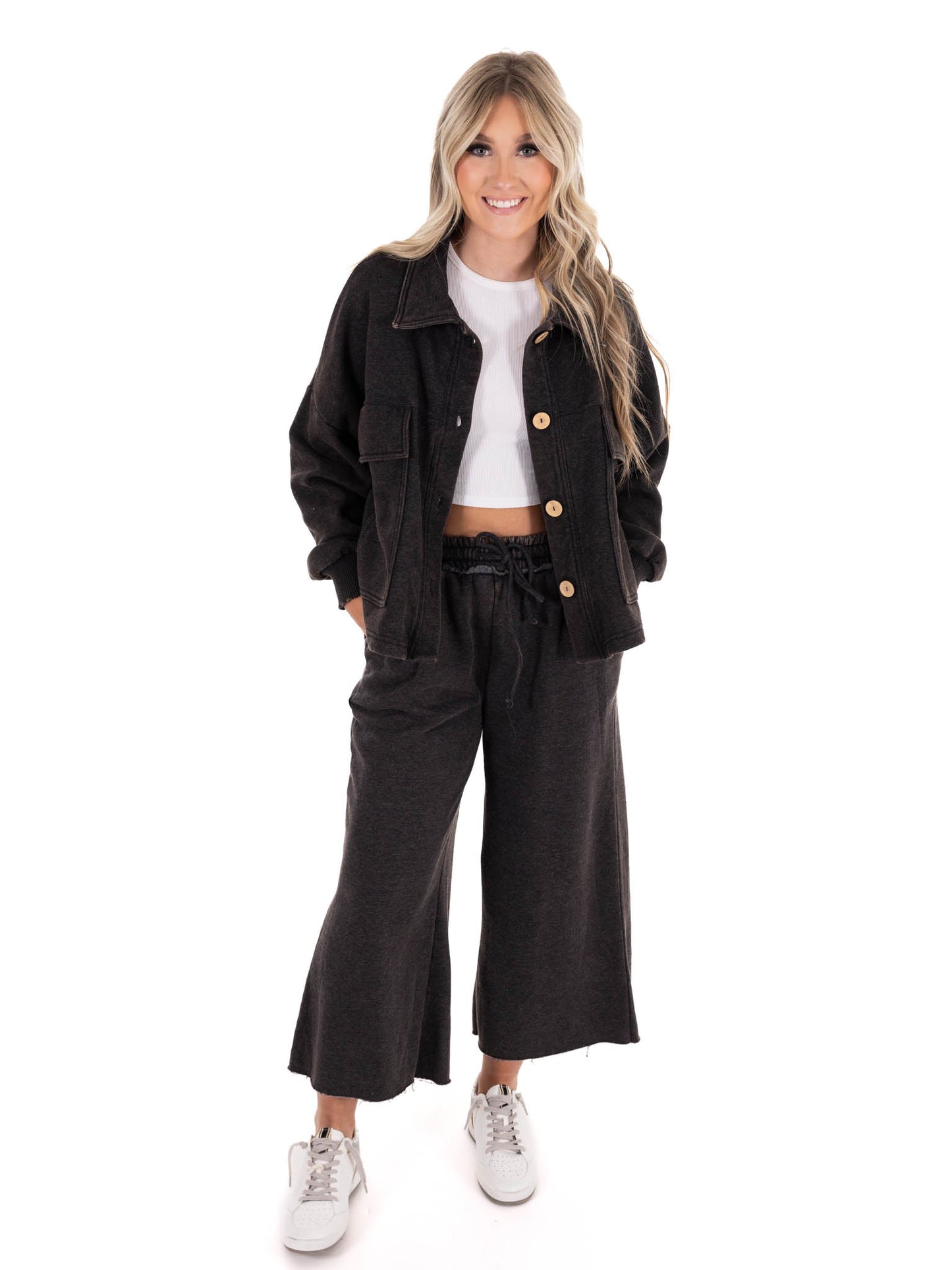 Sweet Beginnings Cropped Shacket